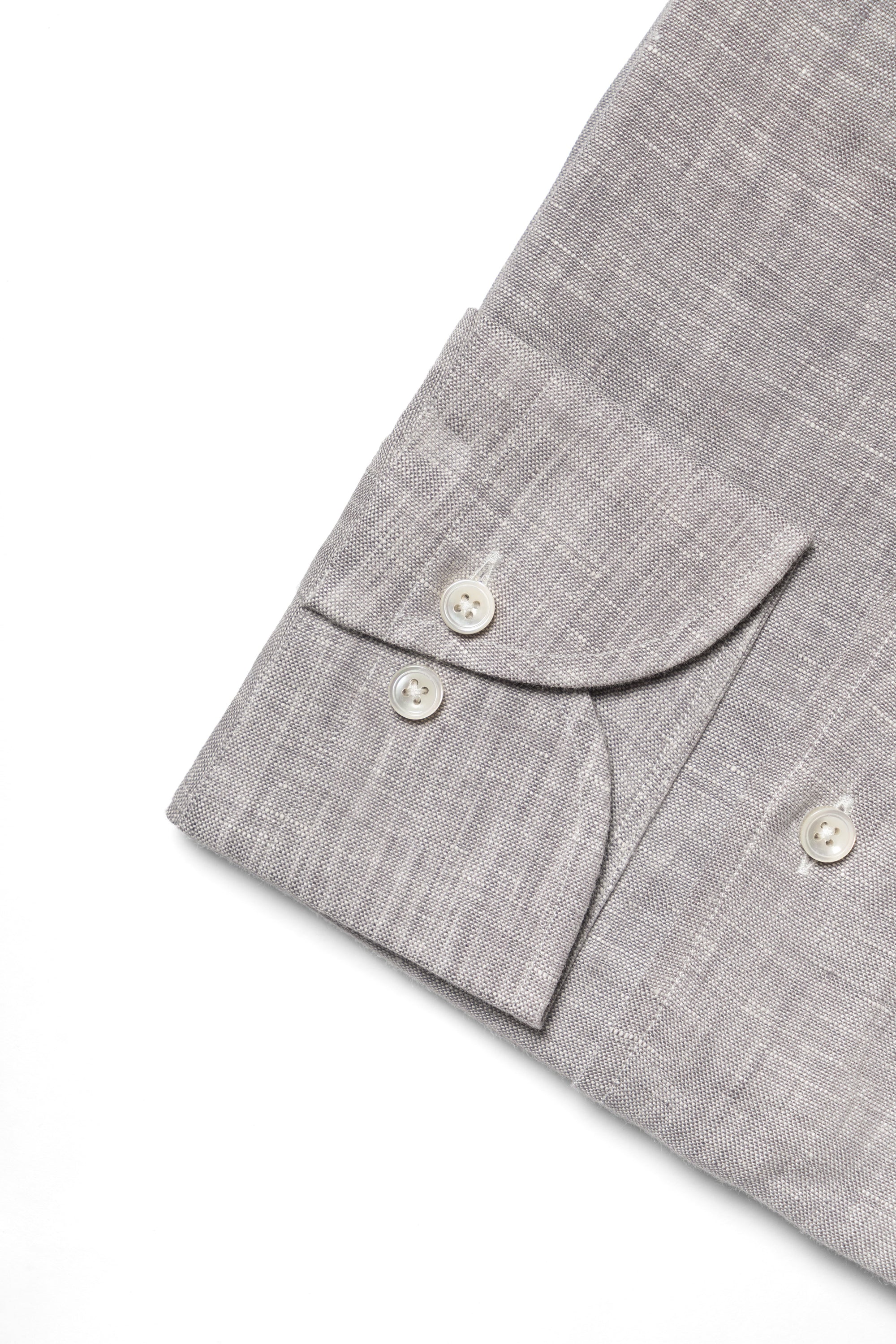 Pale Grey / Green Linen Shirt #XS10 #XS13