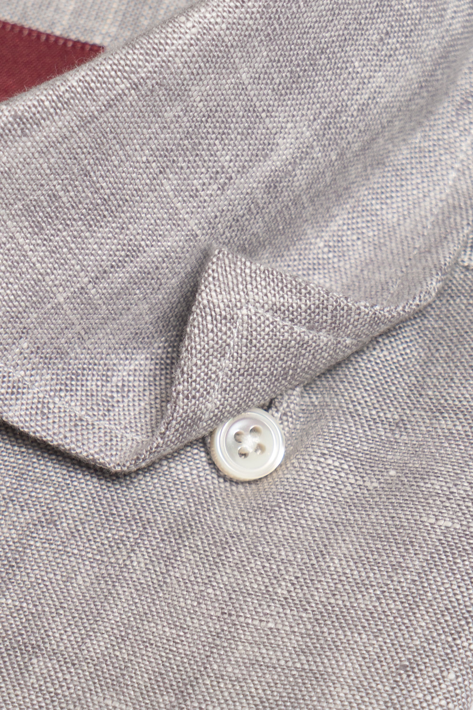 Pale Grey / Green Linen Shirt #XS10 #XS13