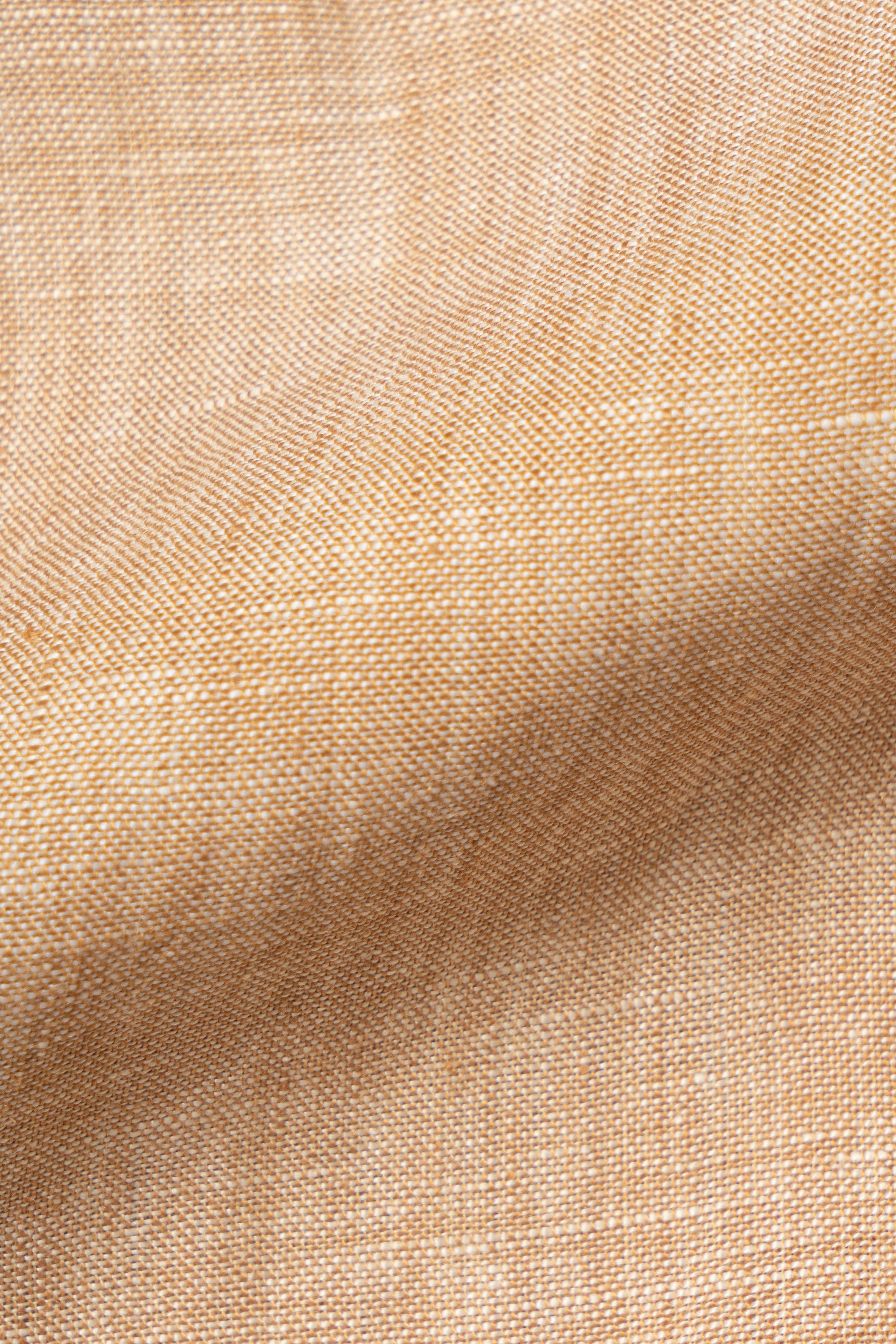 Natural / Tangerine Linen Shirt #XS11 #XS16