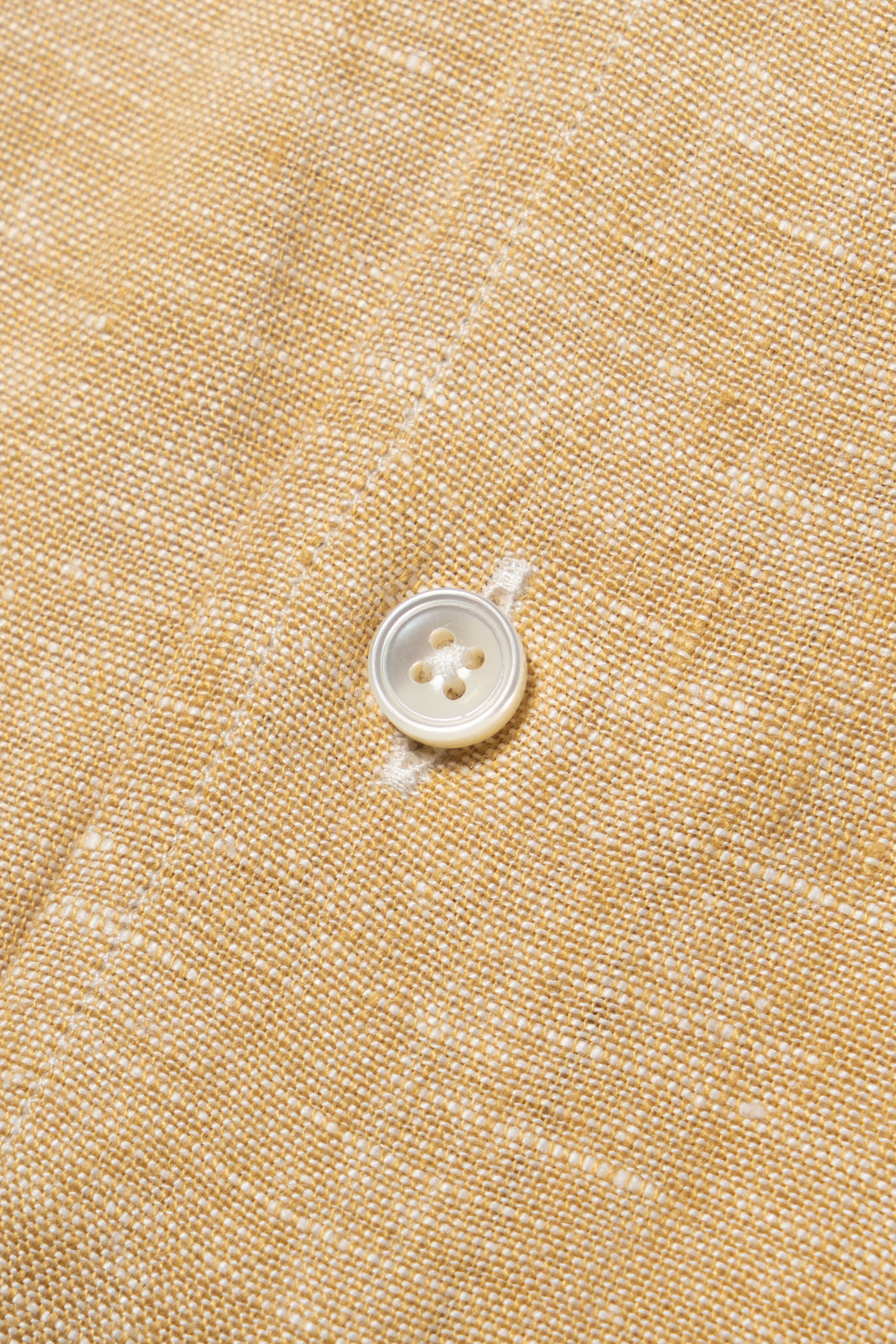 Chalky Pink / Florence Yellow Linen Shirt #XS8 #XS12