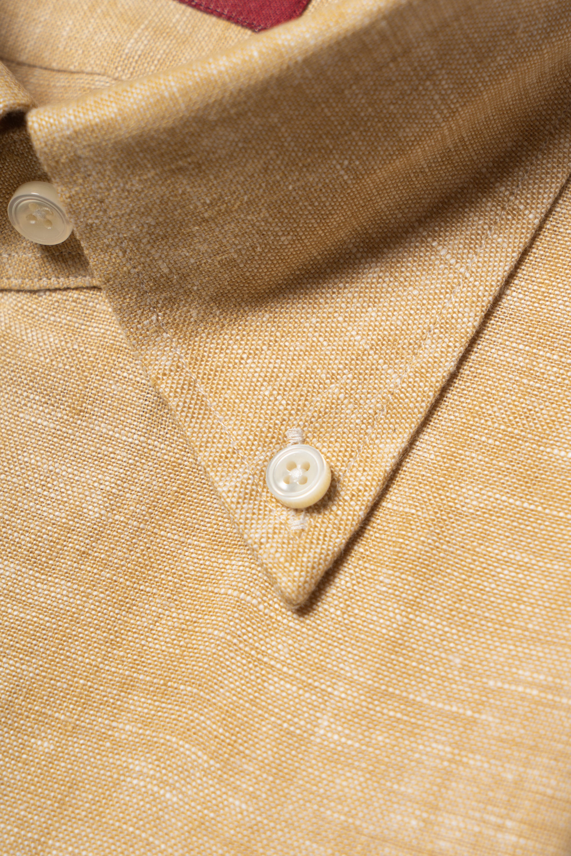 Chalky Pink / Florence Yellow Linen Shirt #XS8 #XS12