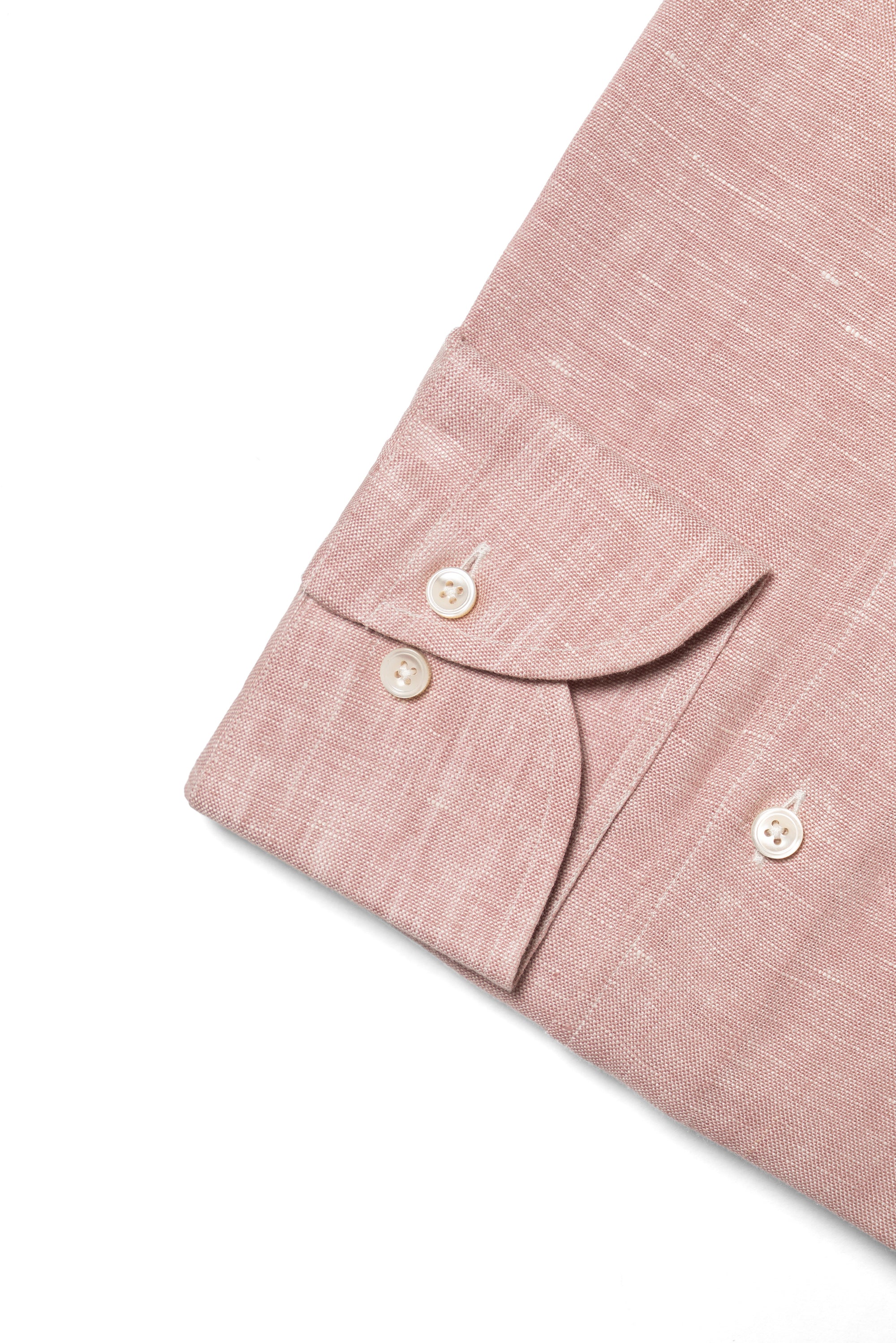 Chalky Pink / Florence Yellow Linen Shirt #XS8 #XS12