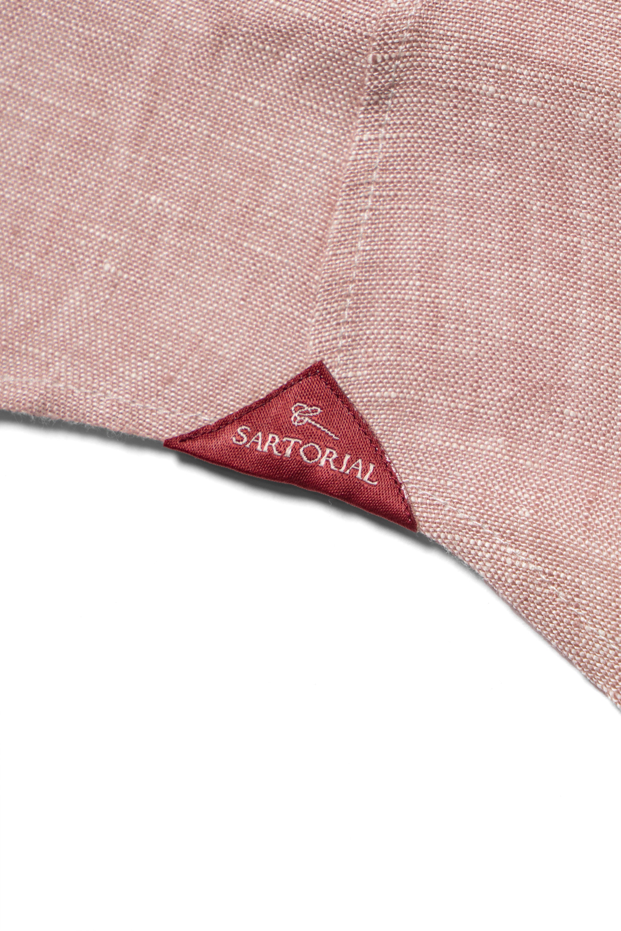 Chalky Pink / Florence Yellow Linen Shirt #XS8 #XS12