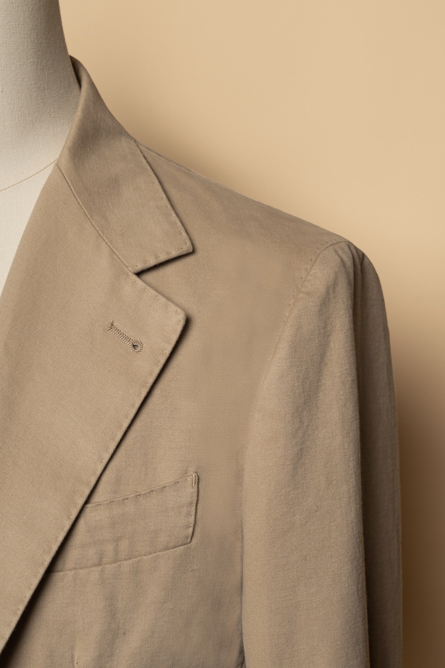"Master Wash" Washed Cotton Unstructured Suit