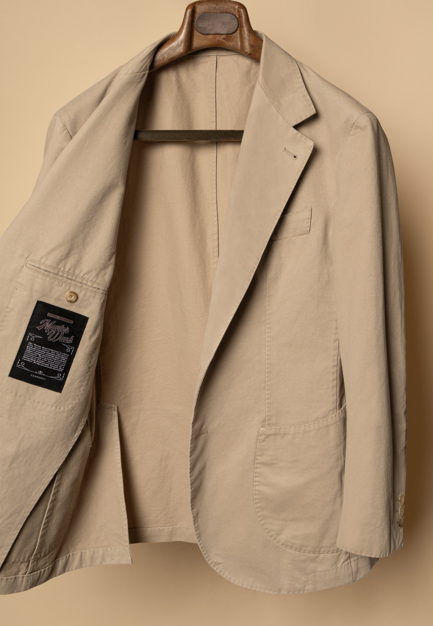 "Master Wash" Washed Cotton Unstructured Suit