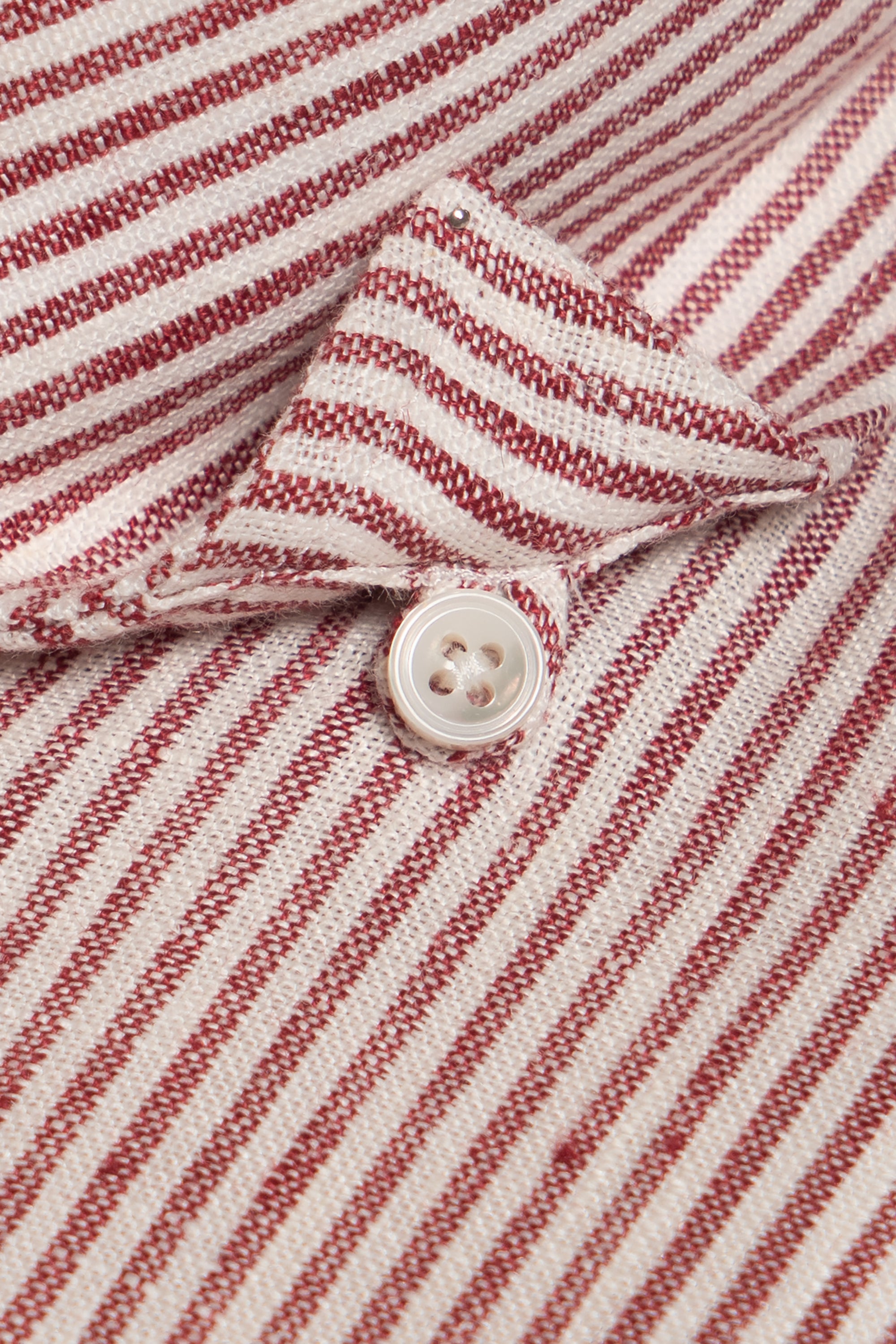 Burgundy Stripe / Blue Stripe Linen Shirt #XSDH25 #XSDH26