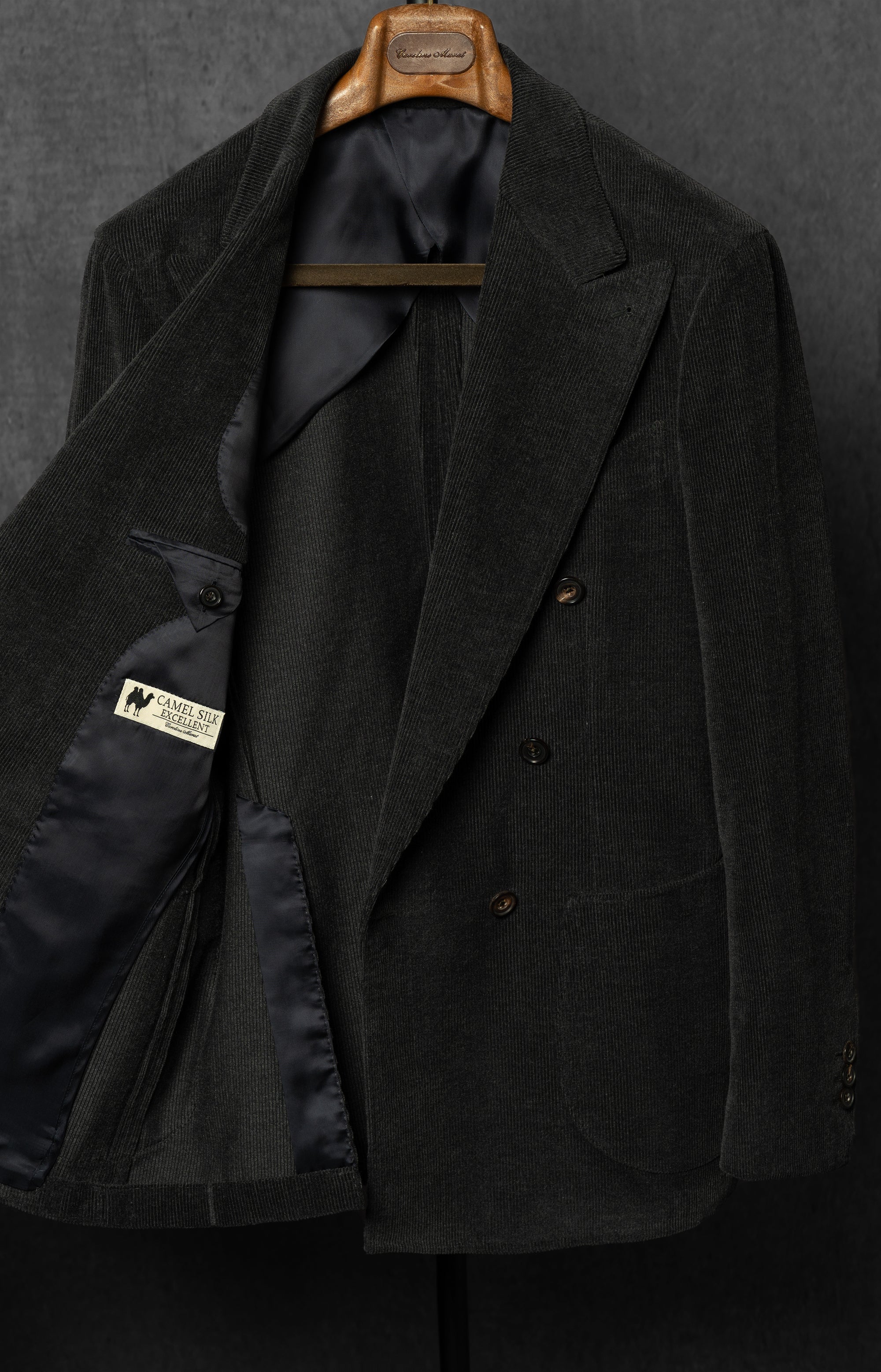 MTO Charcoal Corduroy Suit #60