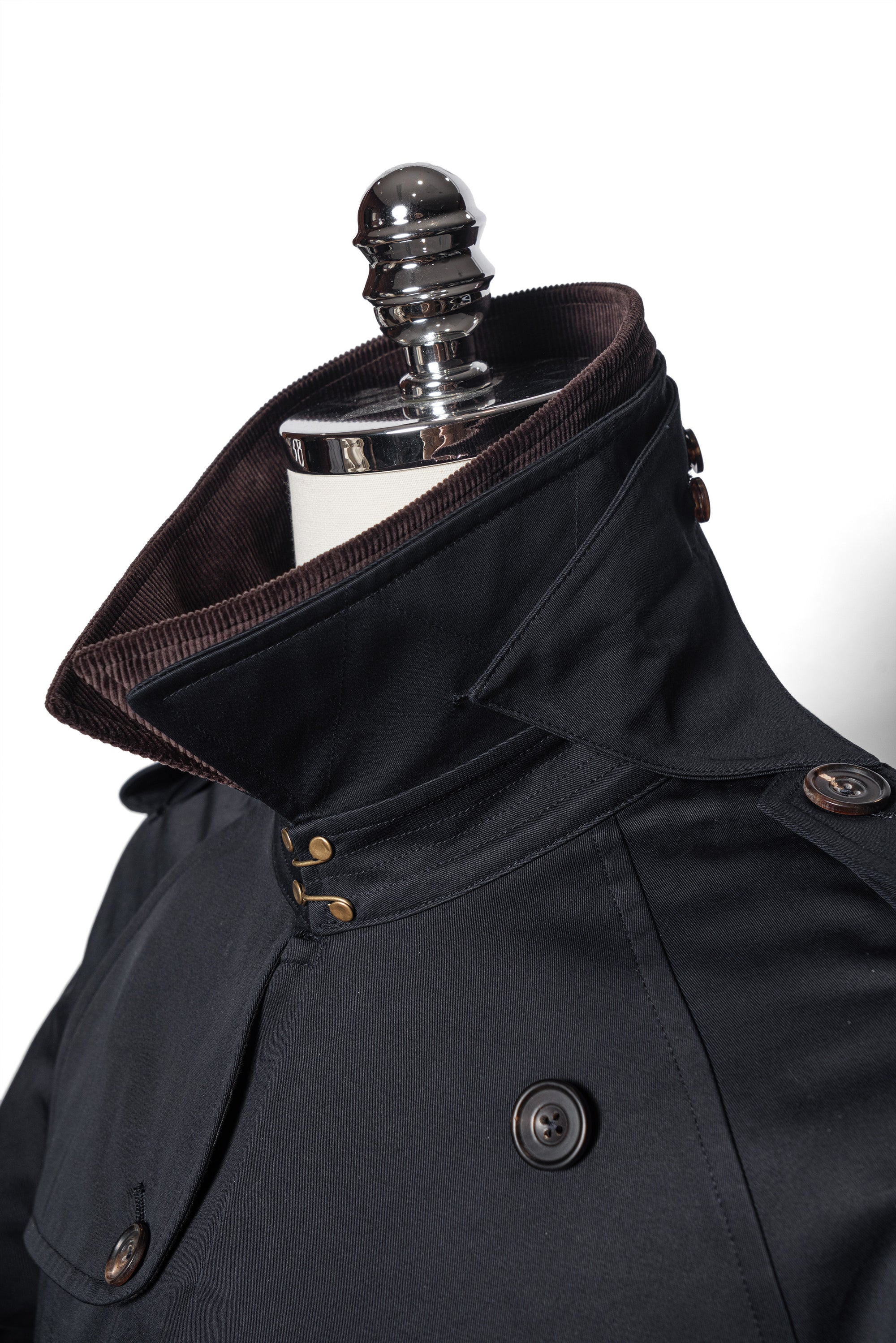 Navy Gabardine Trench Coat #158