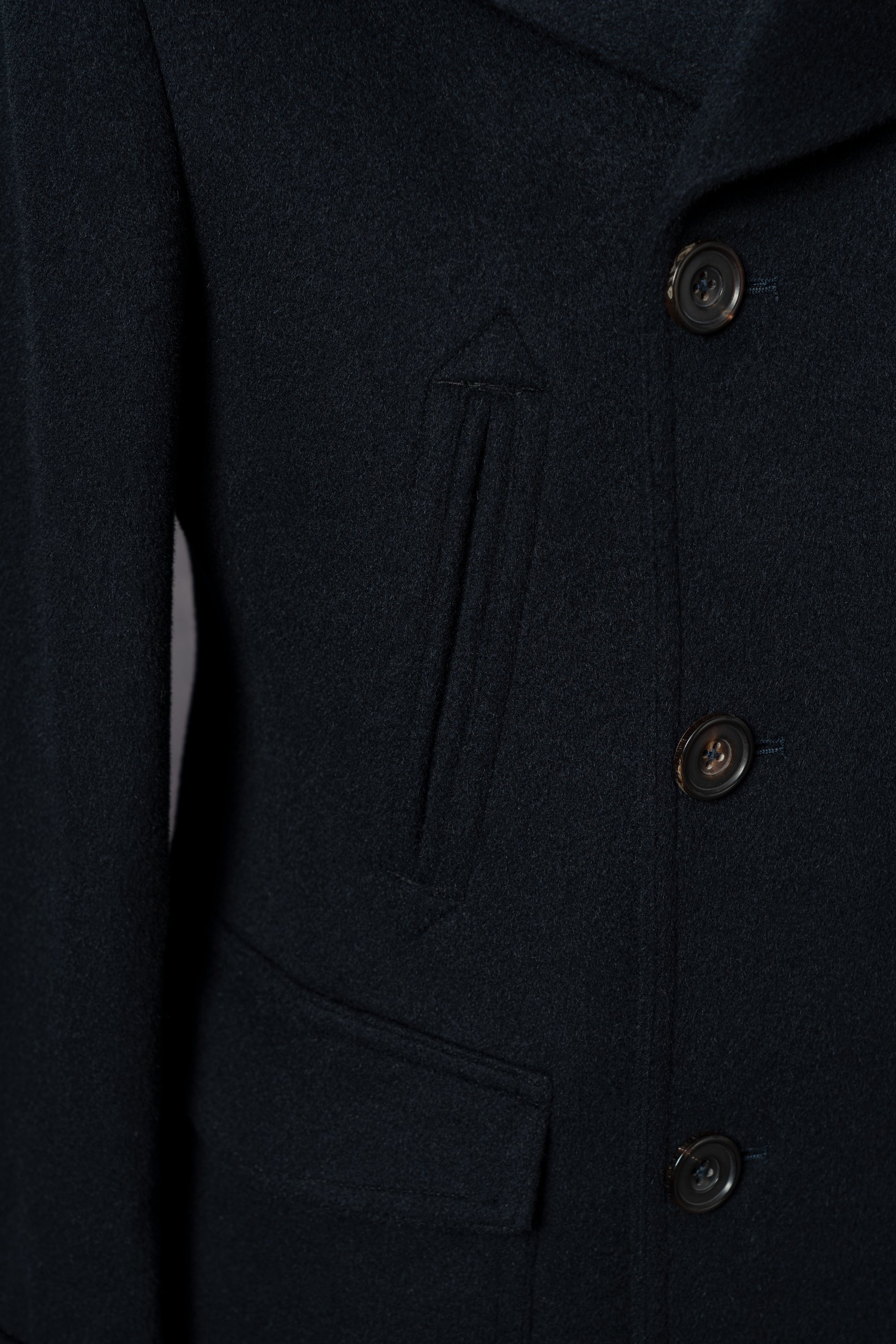 MTO Navy Wool Peacoat