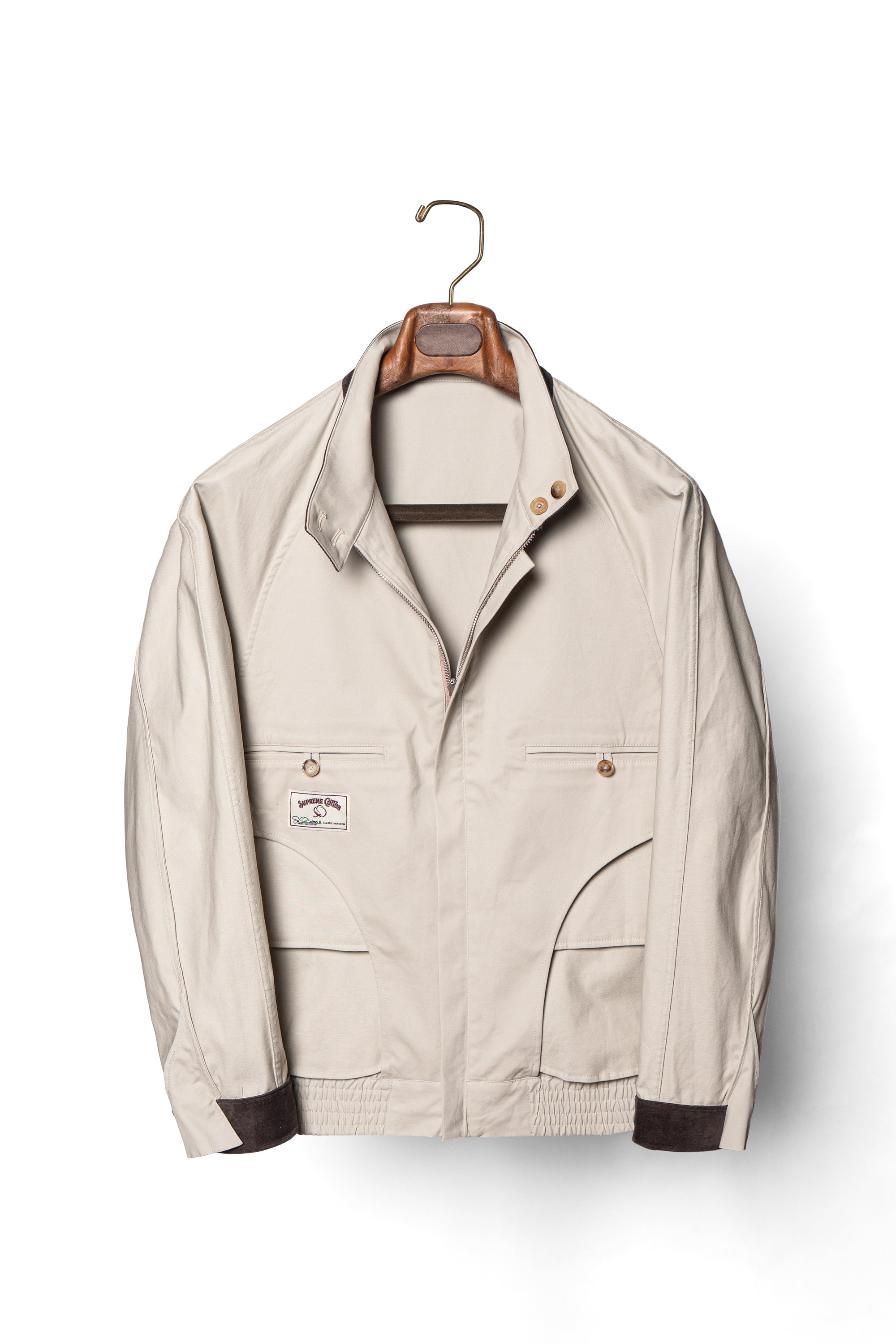Beige Cotton Blending G9 Jacket #242