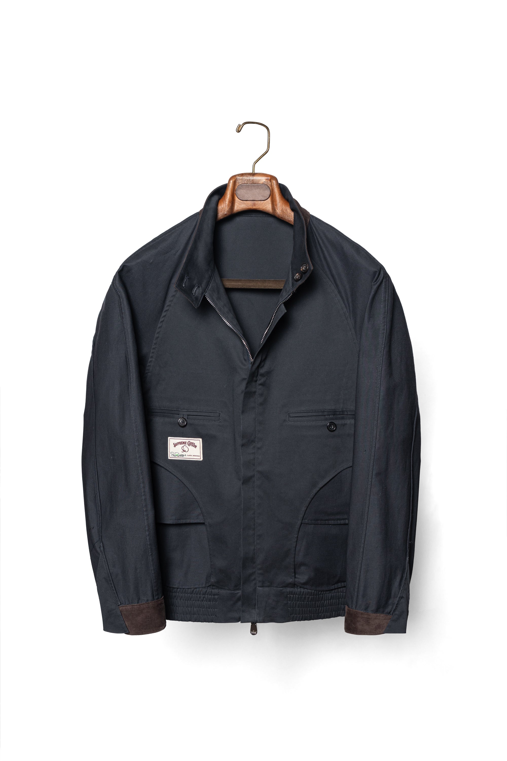 Navy Cotton Blending G9 Jacket #244