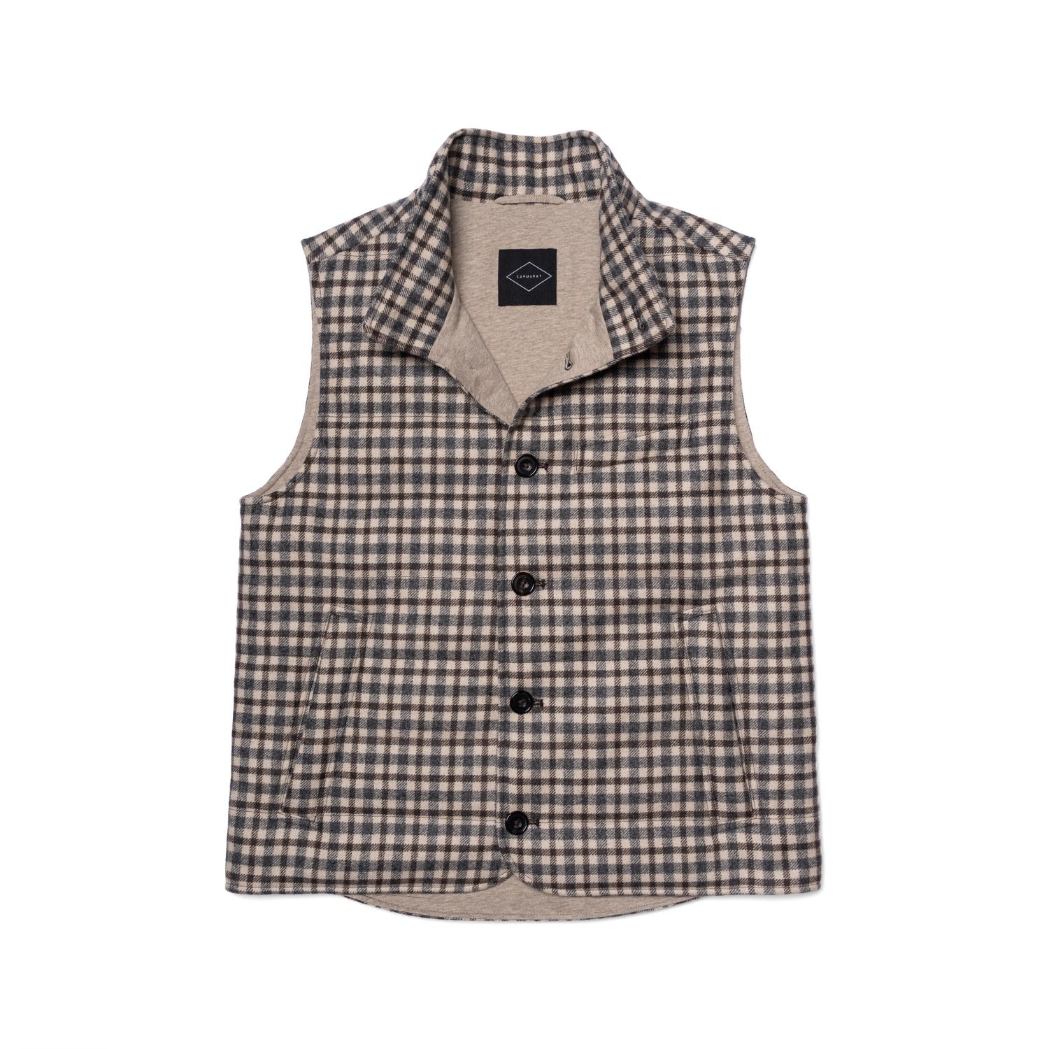 MTO Mocha Gun Club Cashmere Gilet #334