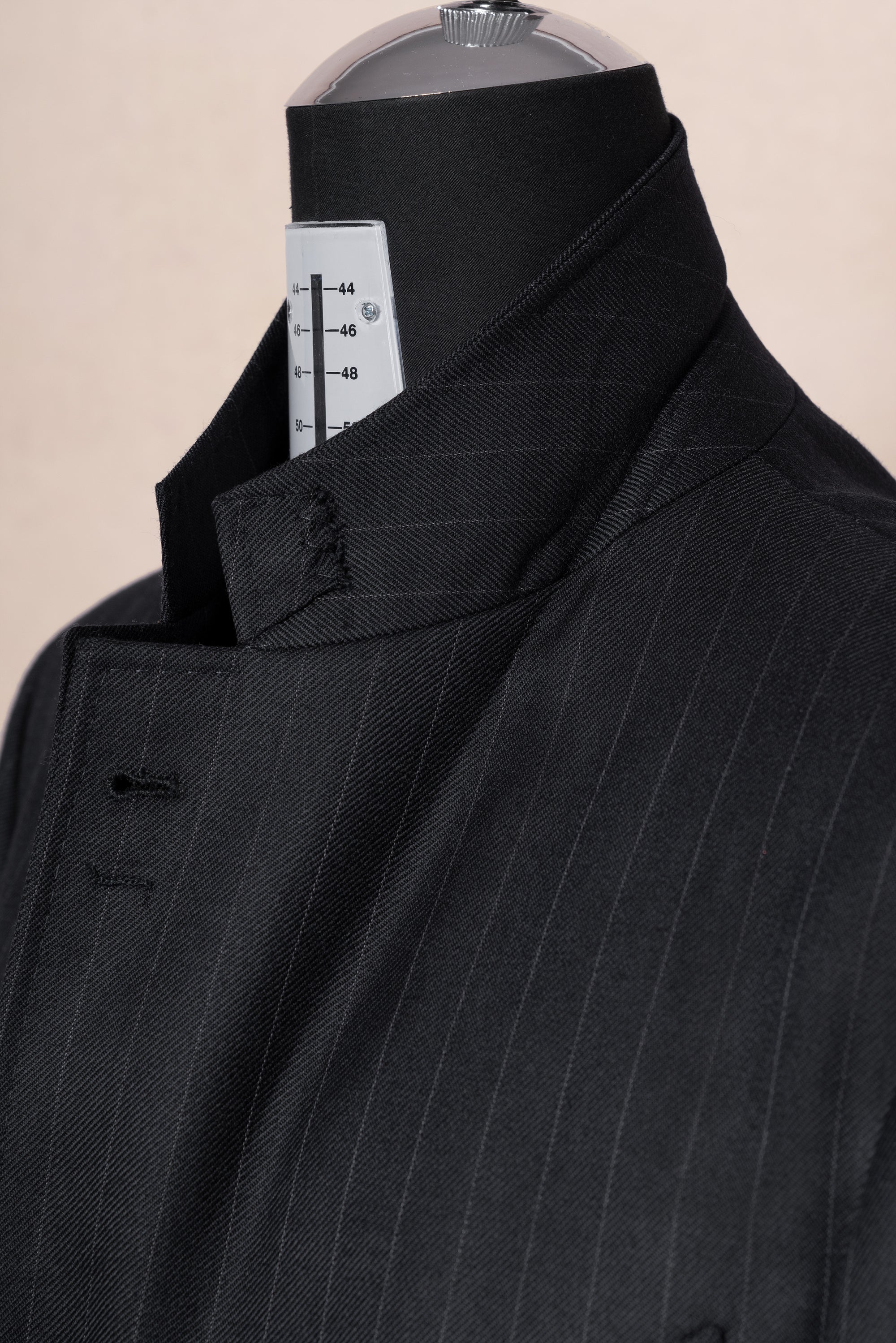 MTO Navy Pinstripe Heavyweight Wool Suit #174