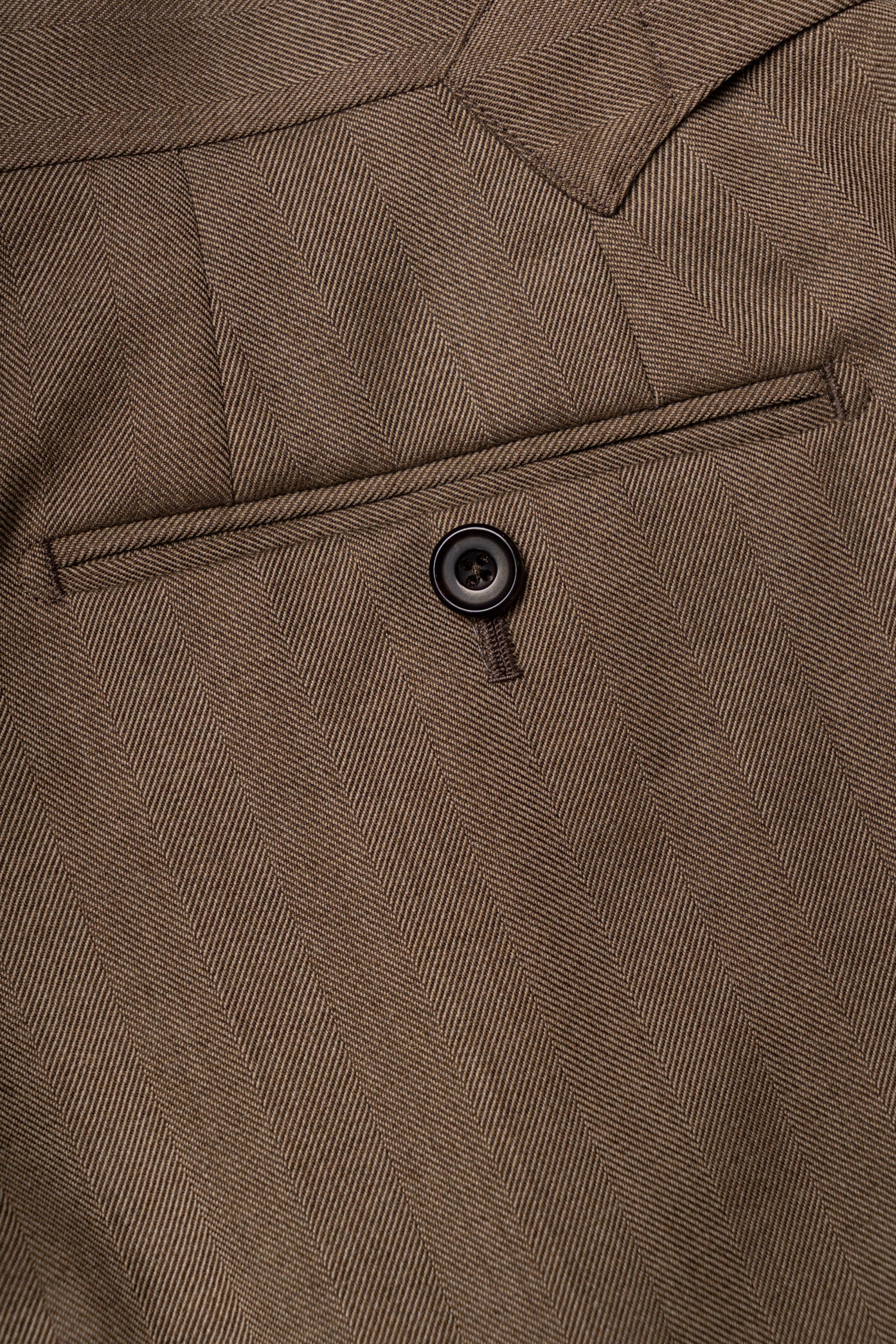 MTO Brown Herringbone 17 Micron 130s Suit #1026
