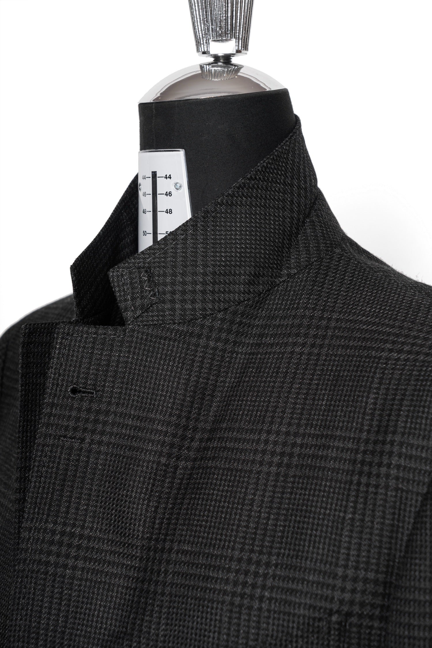 MTO Charcoal Glen Check 17 Micron 130s Suit #1027