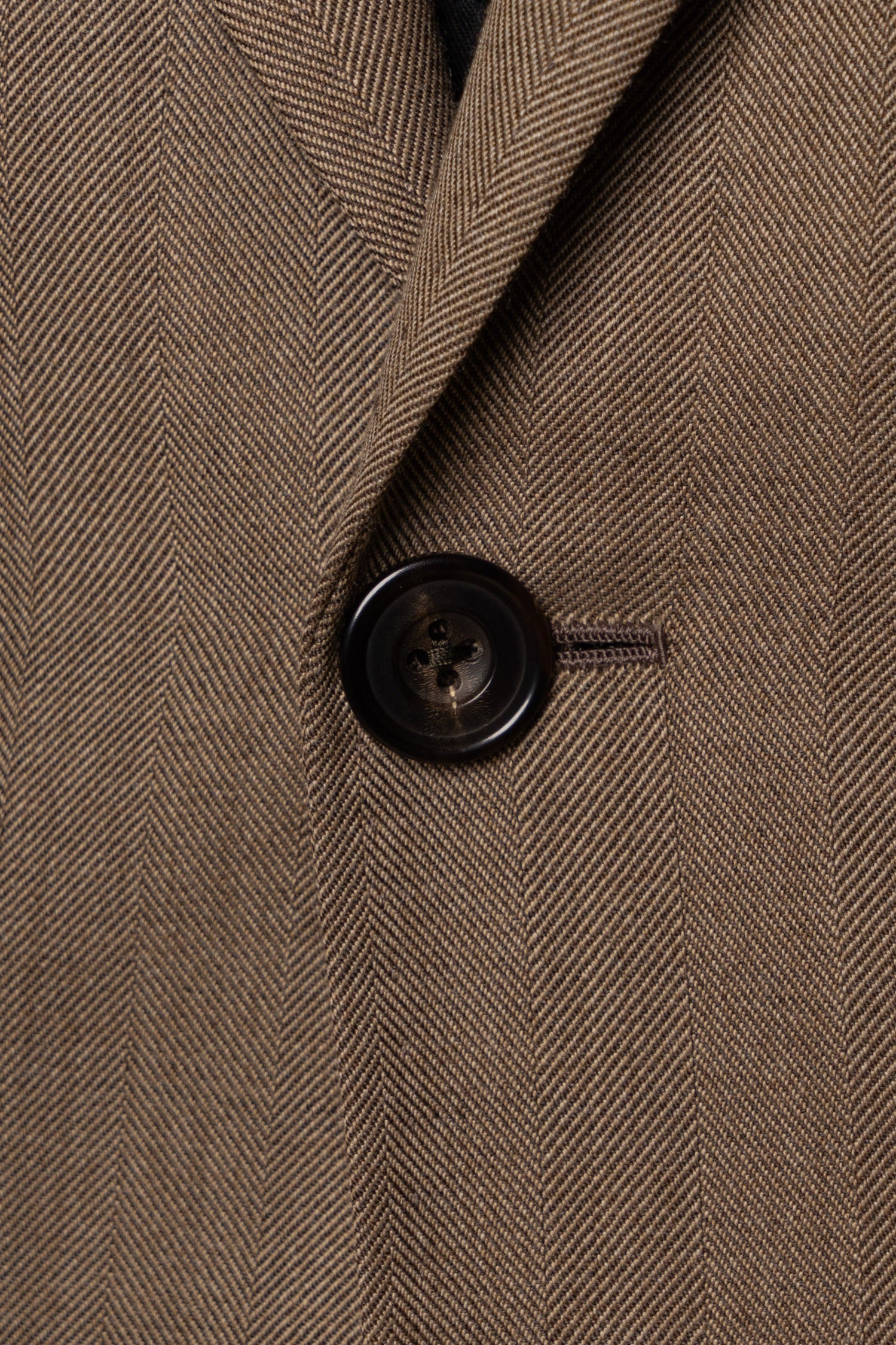 MTO Brown Herringbone 17 Micron 130s Suit #1026