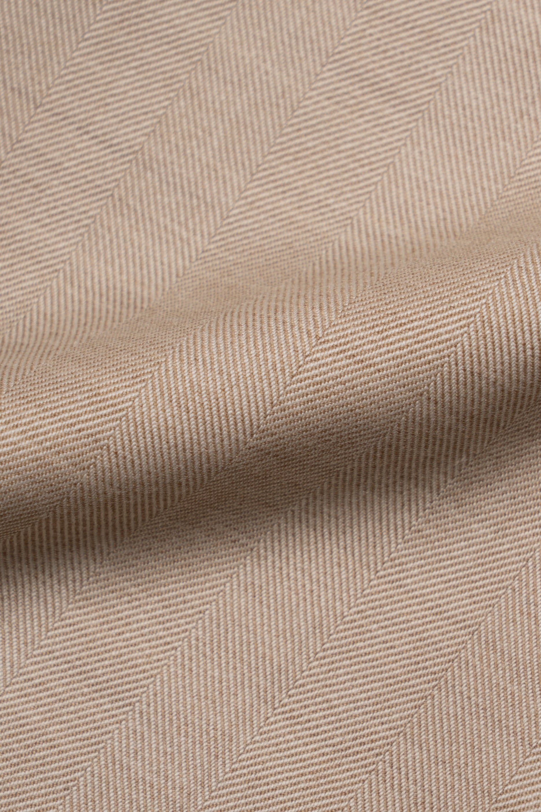 MTO Light Camel Herringbone 17 Micron 130s Suit #1025