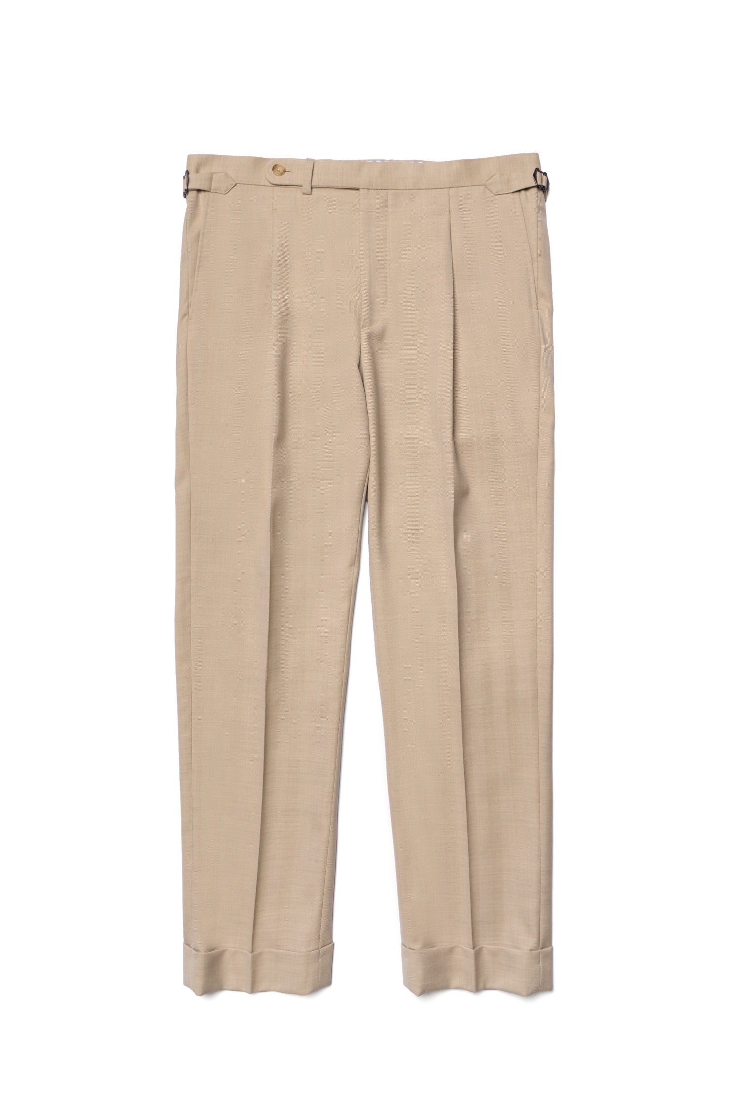 MTO Light Camel Herringbone 17 Micron 130s Suit #1025