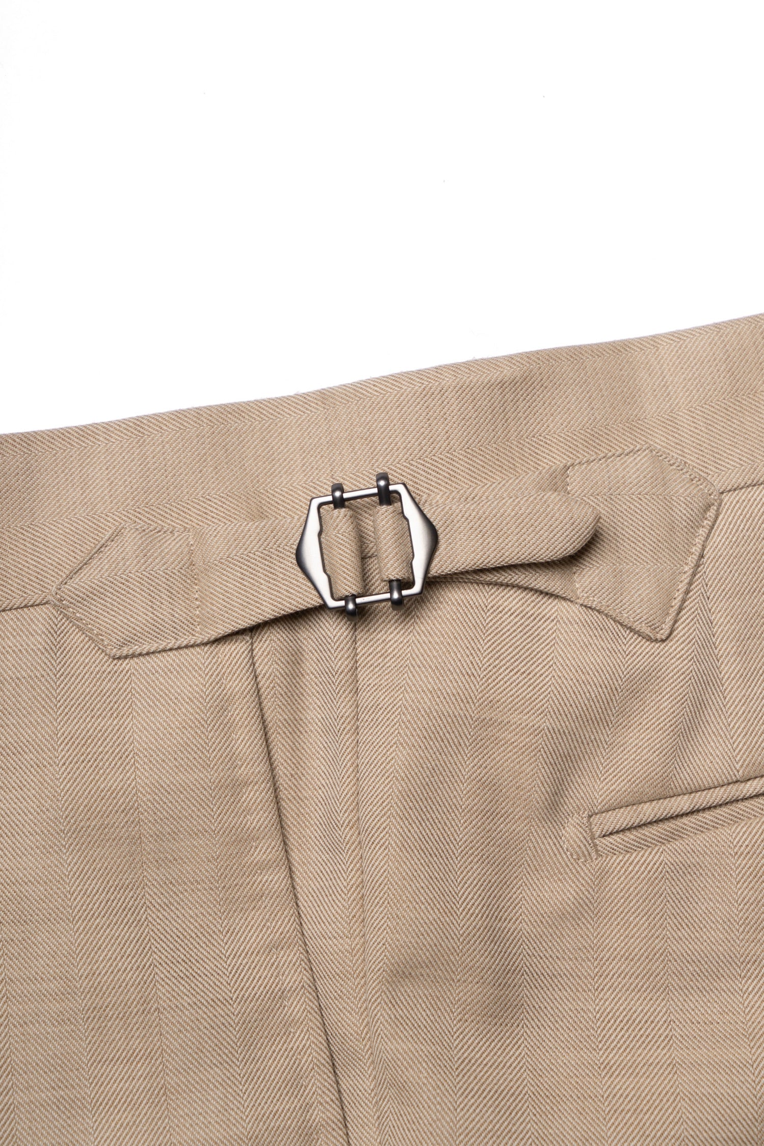 MTO Light Camel Herringbone 17 Micron 130s Suit #1025