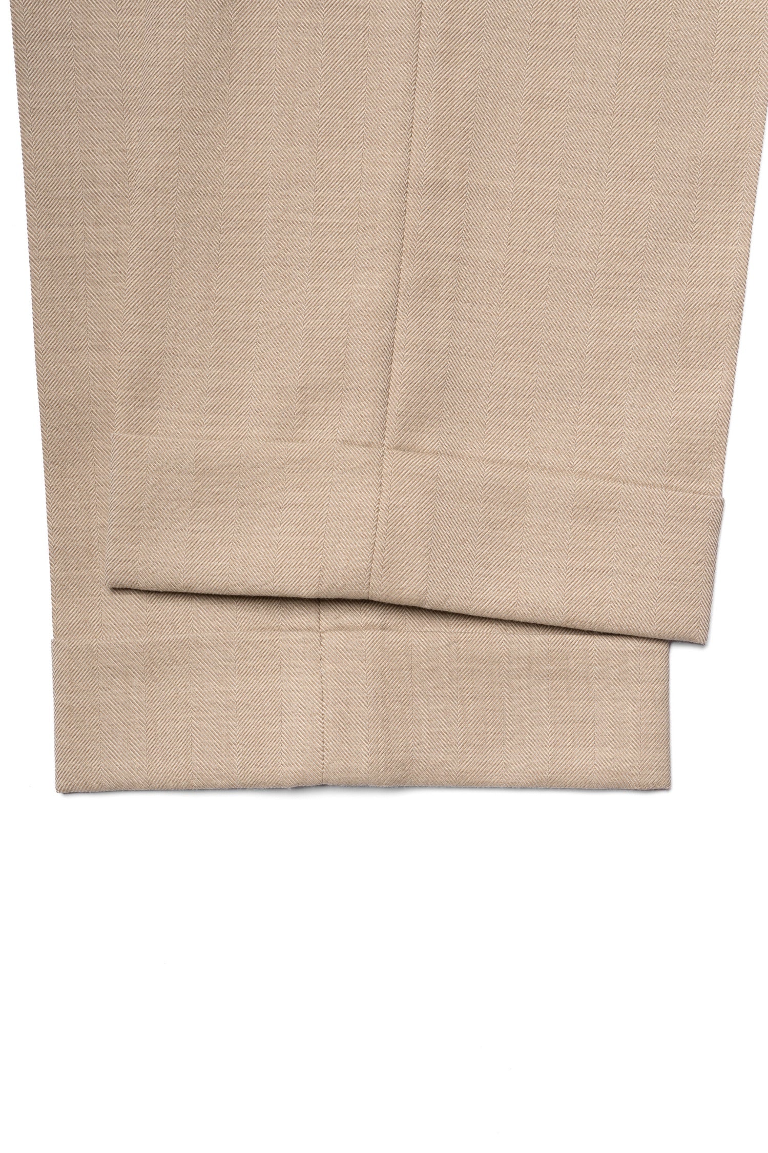 MTO Light Camel Herringbone 17 Micron 130s Suit #1025