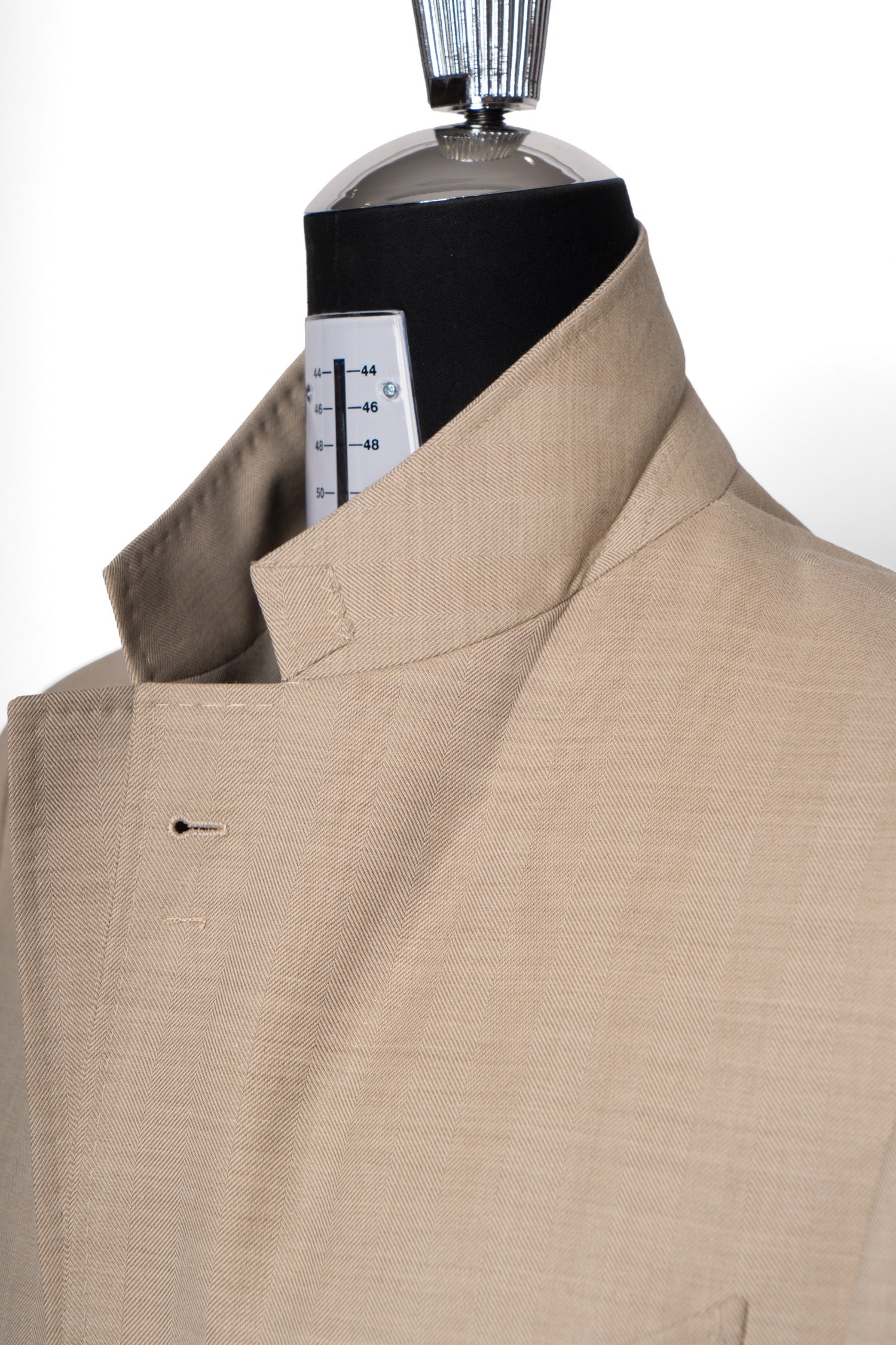 MTO Light Camel Herringbone 17 Micron 130s Suit #1025