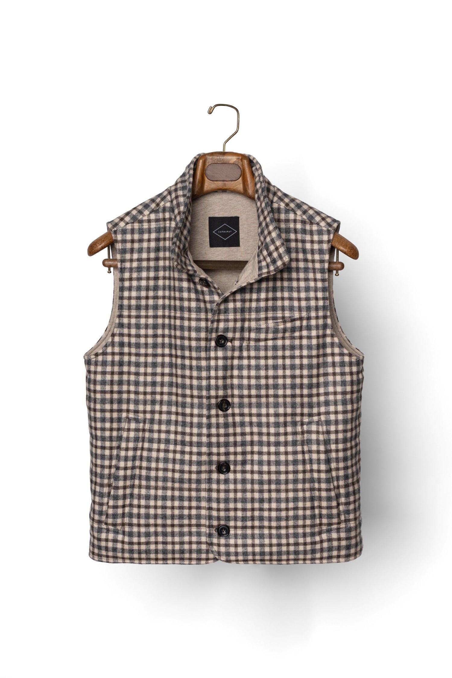 MTO Mocha Gun Club Cashmere Gilet #334