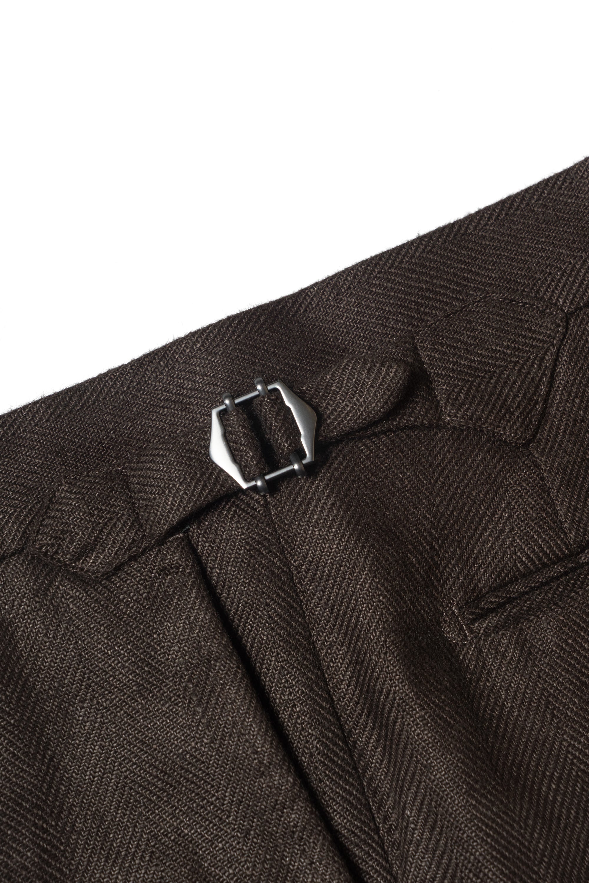 Chocolate Heavy Weight Linen Trousers #769