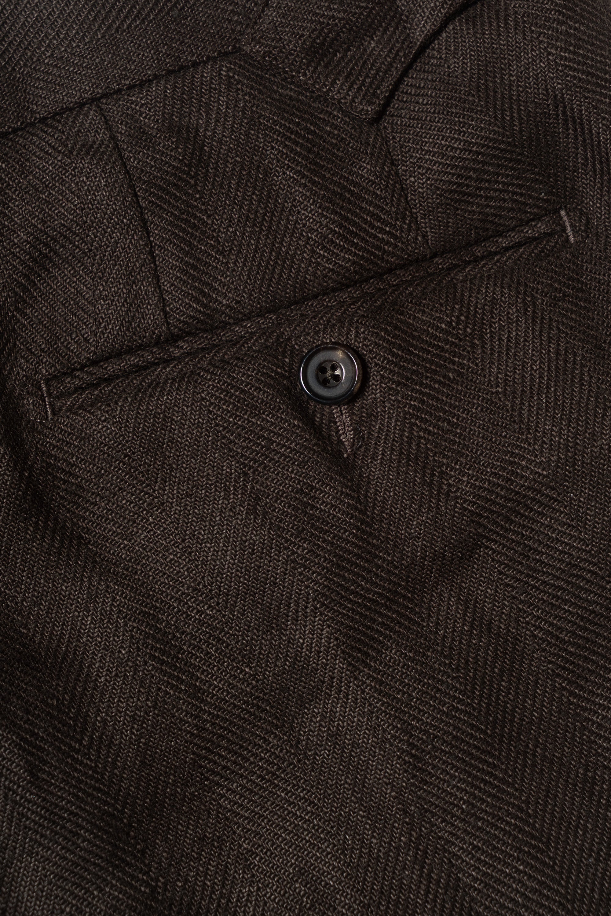 Chocolate Heavy Weight Linen Trousers #769
