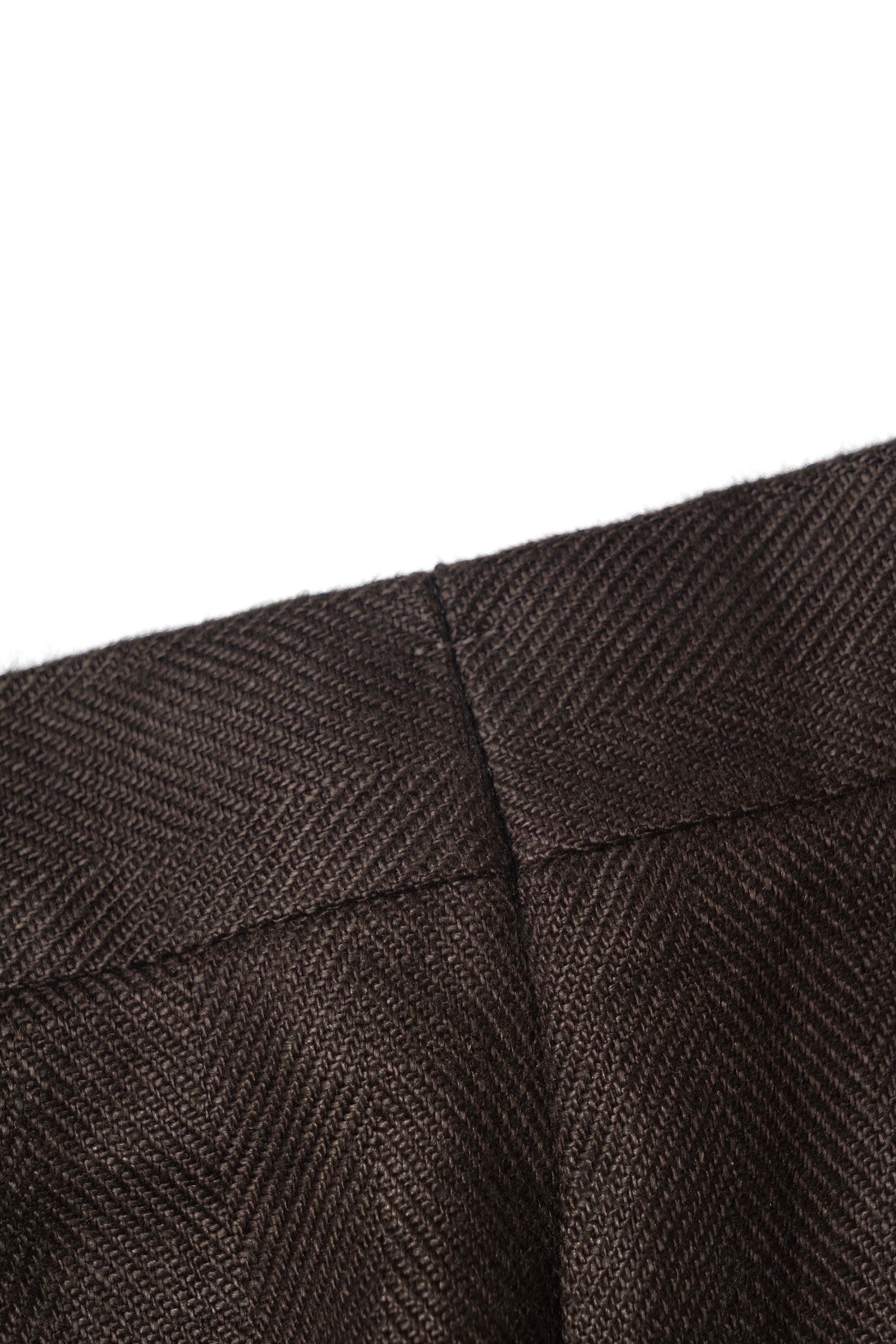 Chocolate Heavy Weight Linen Trousers #769