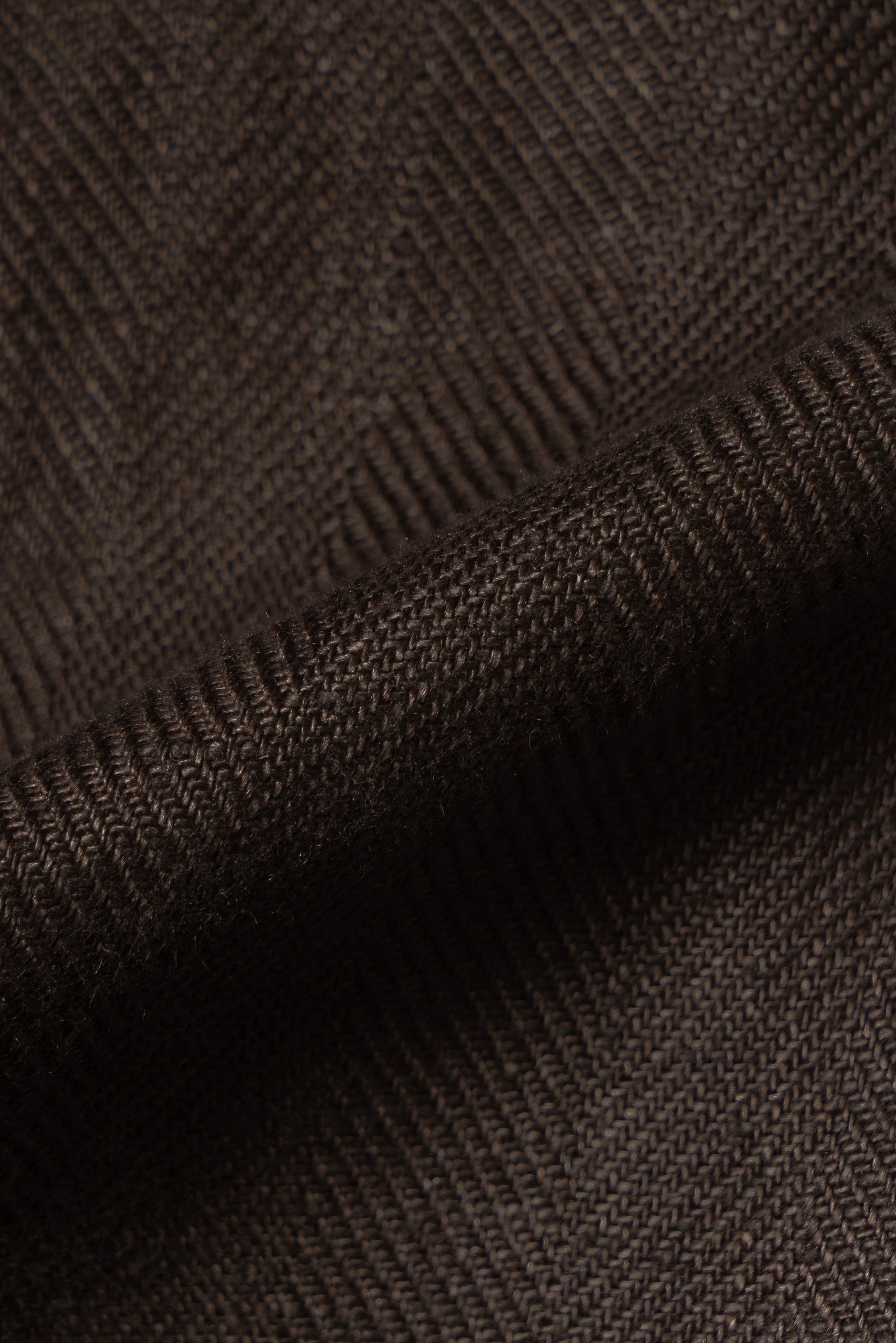 Chocolate Heavy Weight Linen Trousers #769