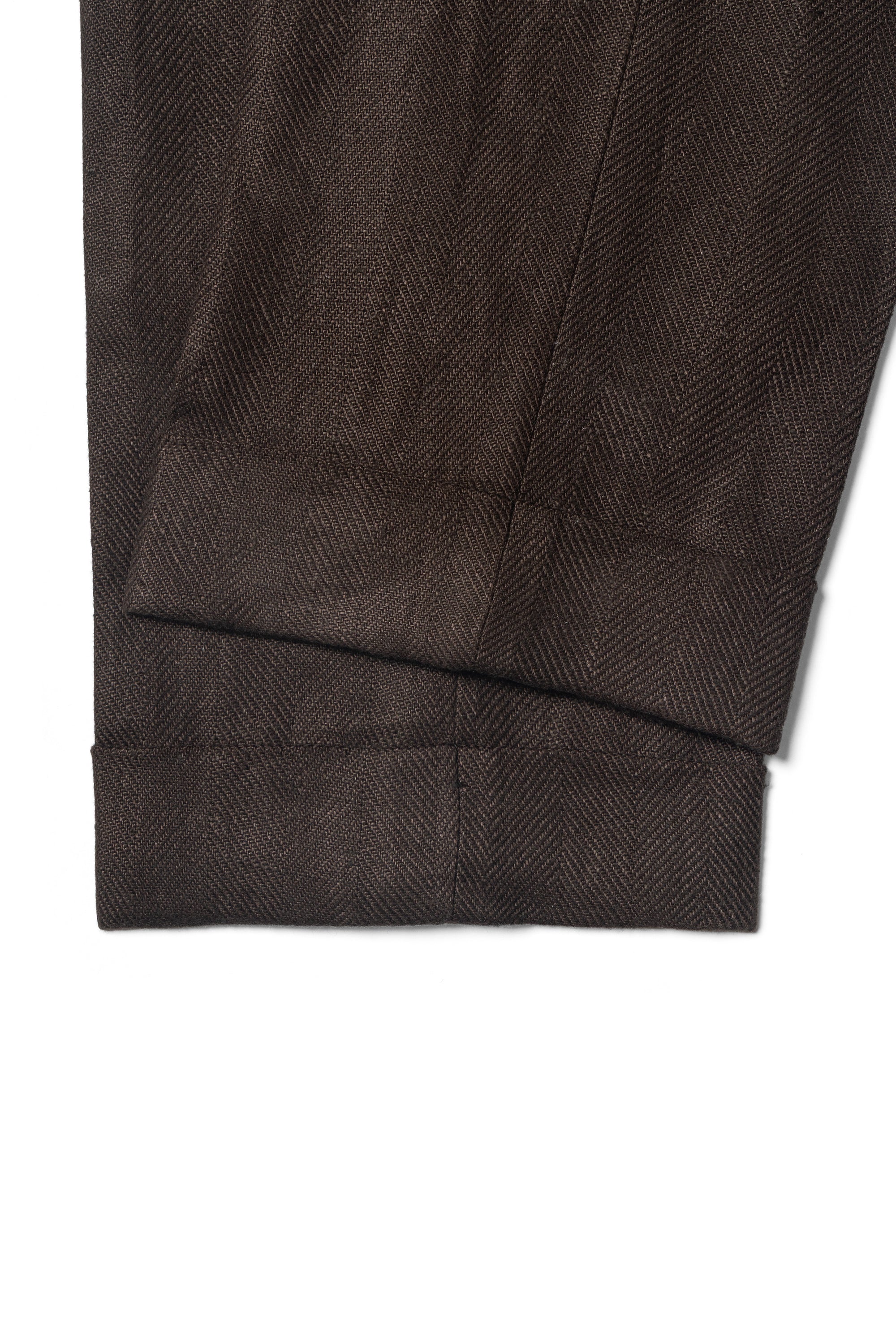 Chocolate Heavy Weight Linen Trousers #769