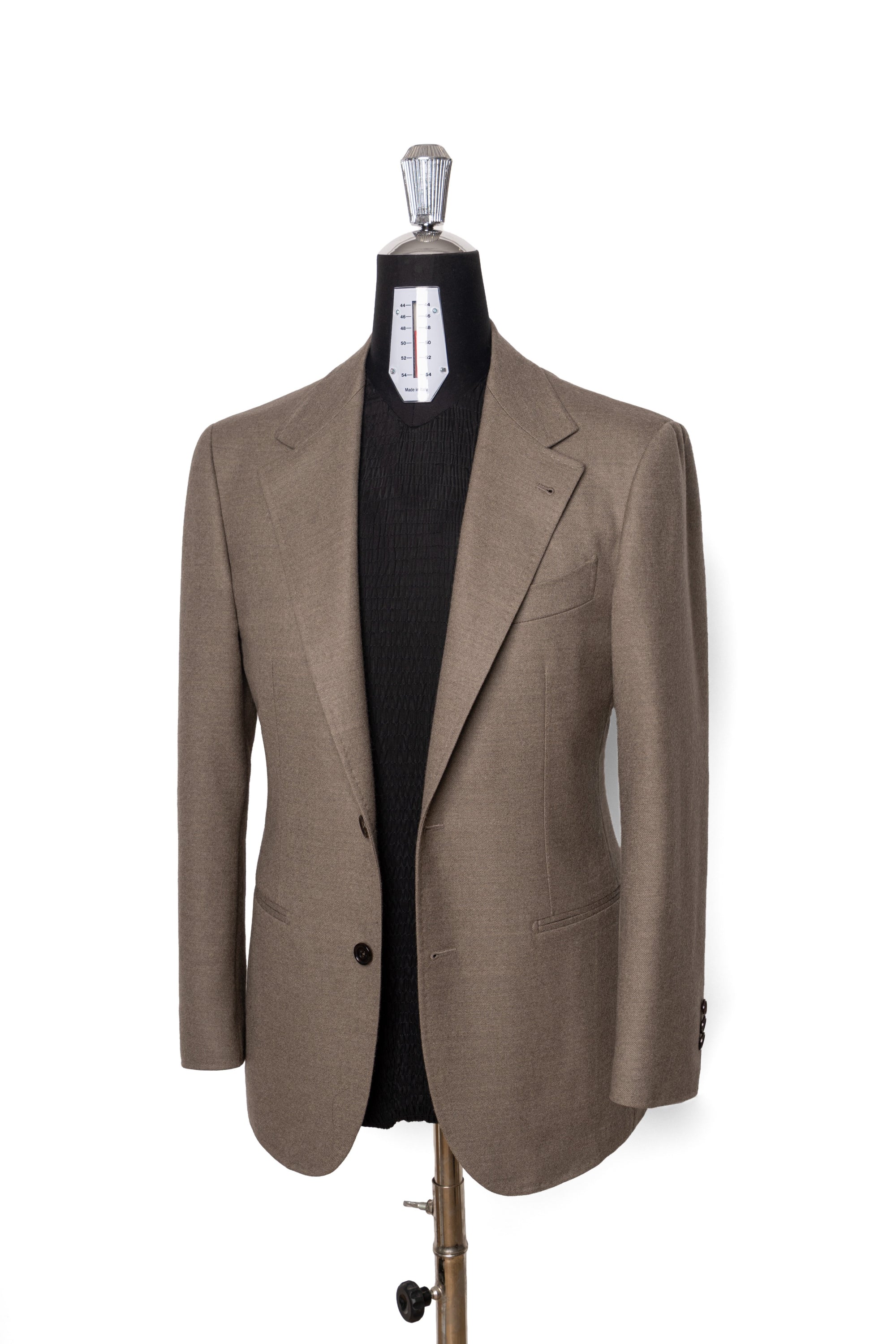 MTO Mocha Twill 120s Worsted Flannel Suit #985