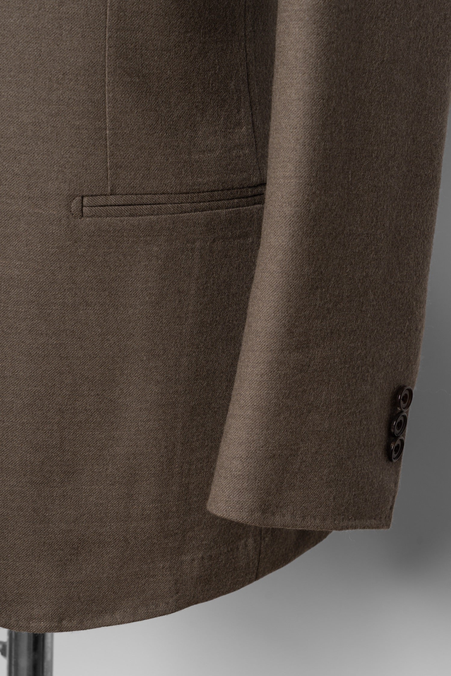MTO Mocha Twill 120s Worsted Flannel Suit #985