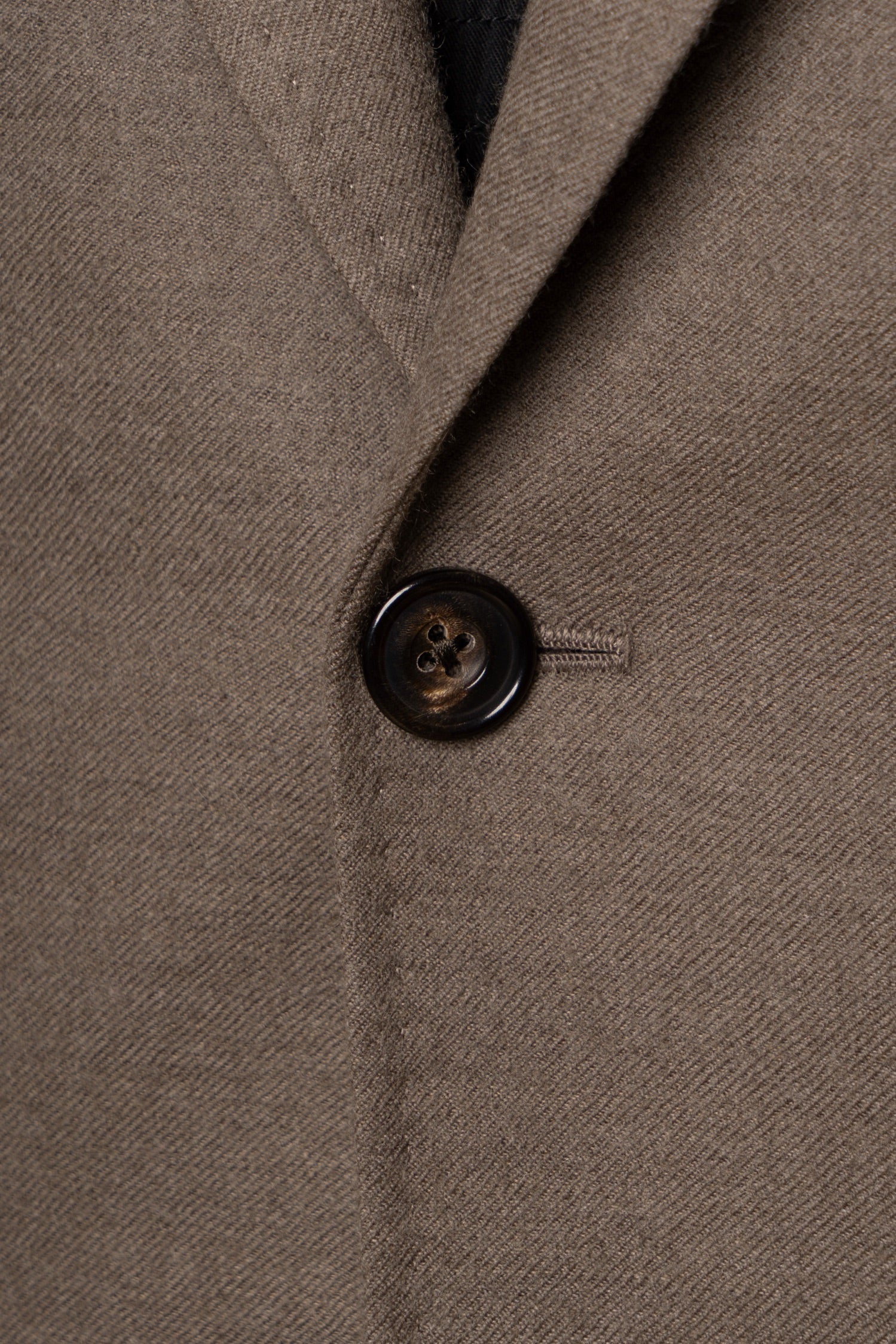 MTO Mocha Twill 120s Worsted Flannel Suit #985