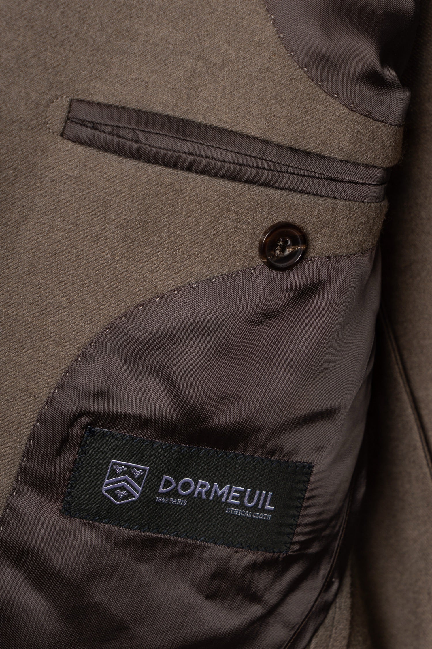 MTO Mocha Twill 120s Worsted Flannel Suit #985