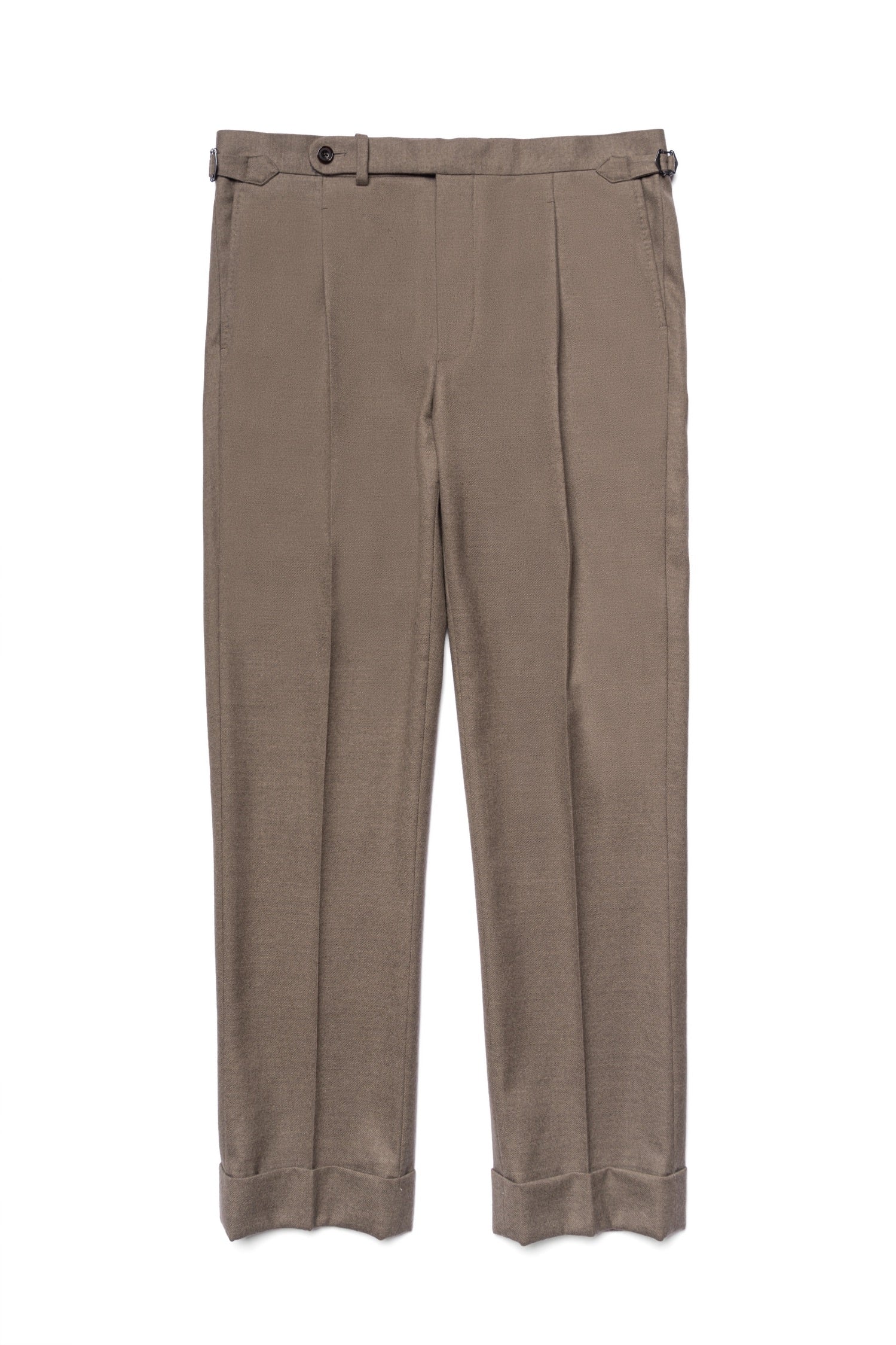 MTO Mocha Twill 120s Worsted Flannel Suit #985
