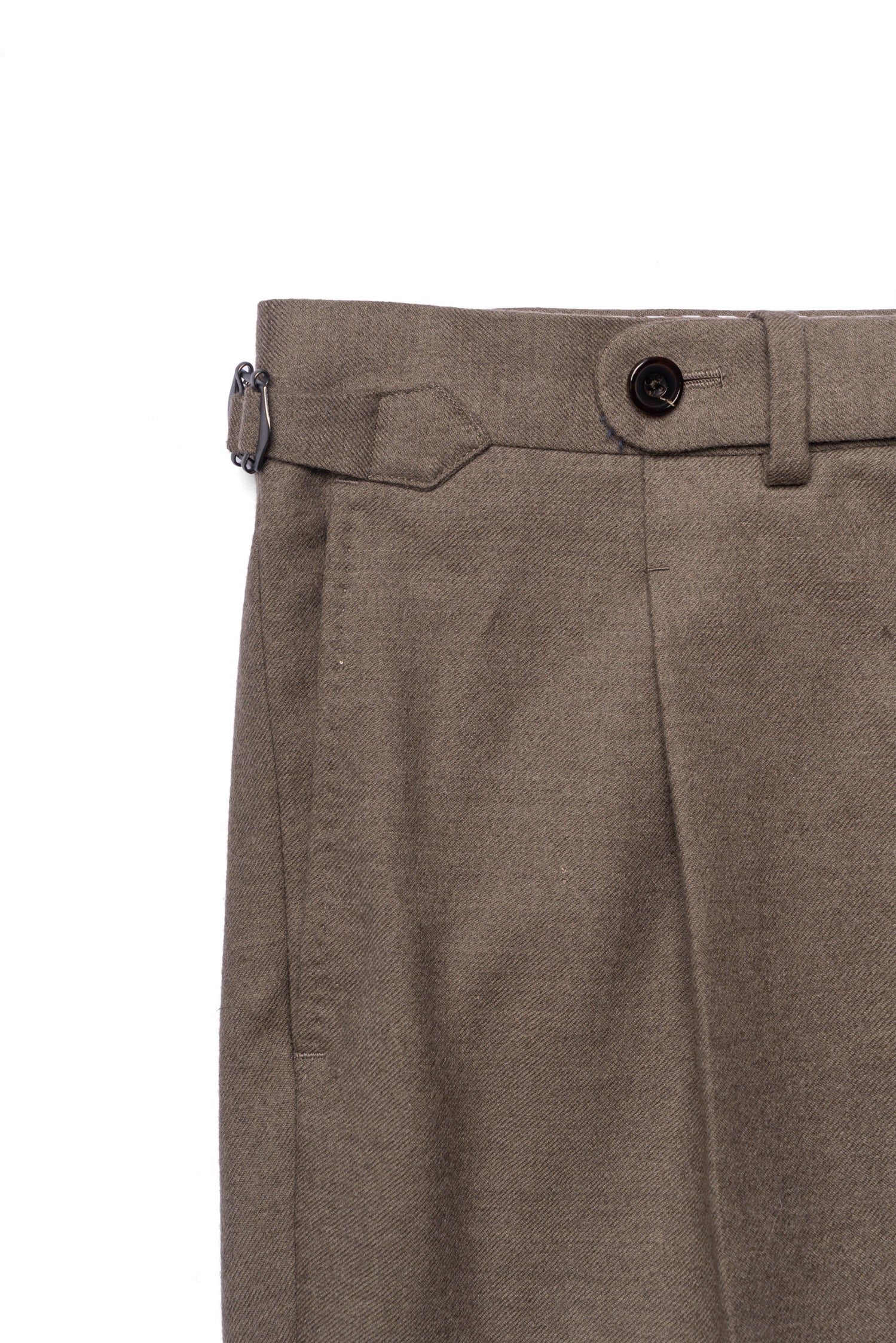 MTO Mocha Twill 120s Worsted Flannel Suit #985