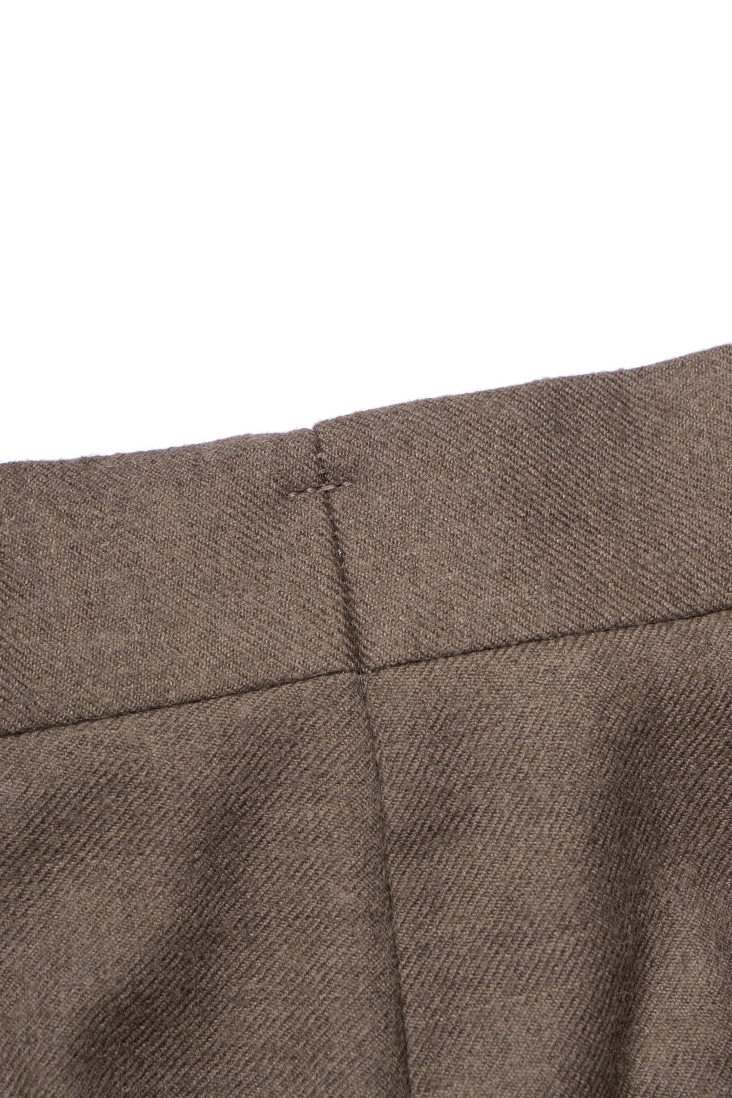 MTO Mocha Twill 120s Worsted Flannel Suit #985