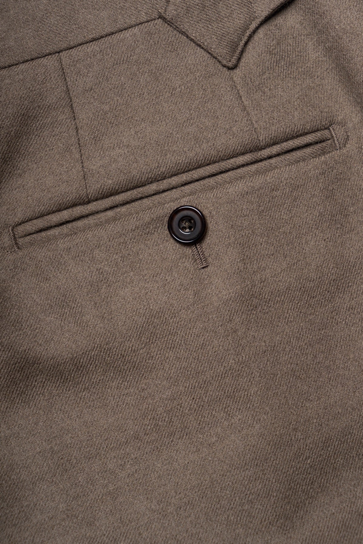 MTO Mocha Twill 120s Worsted Flannel Suit #985