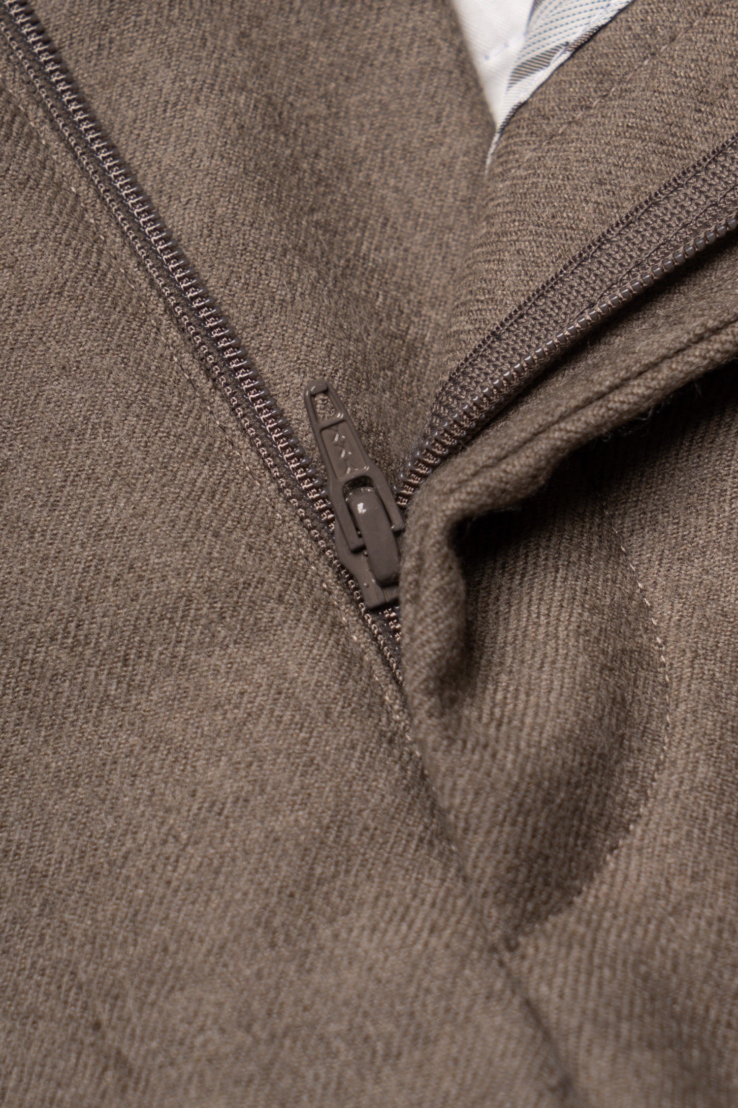 MTO Mocha Twill 120s Worsted Flannel Suit #985