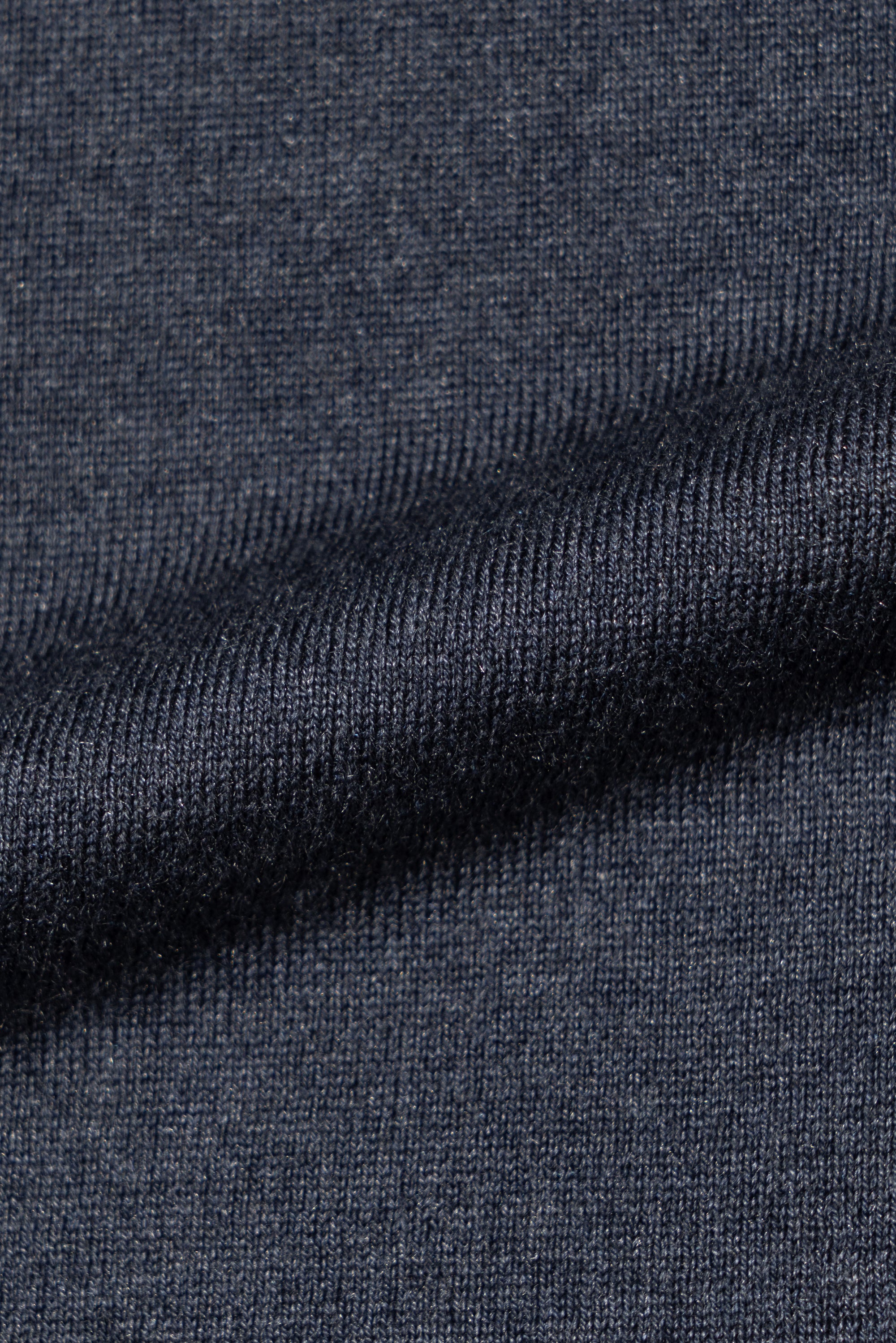 Violet / Foggy Blue Silk Cashmere Blending Knitted Crew Neck