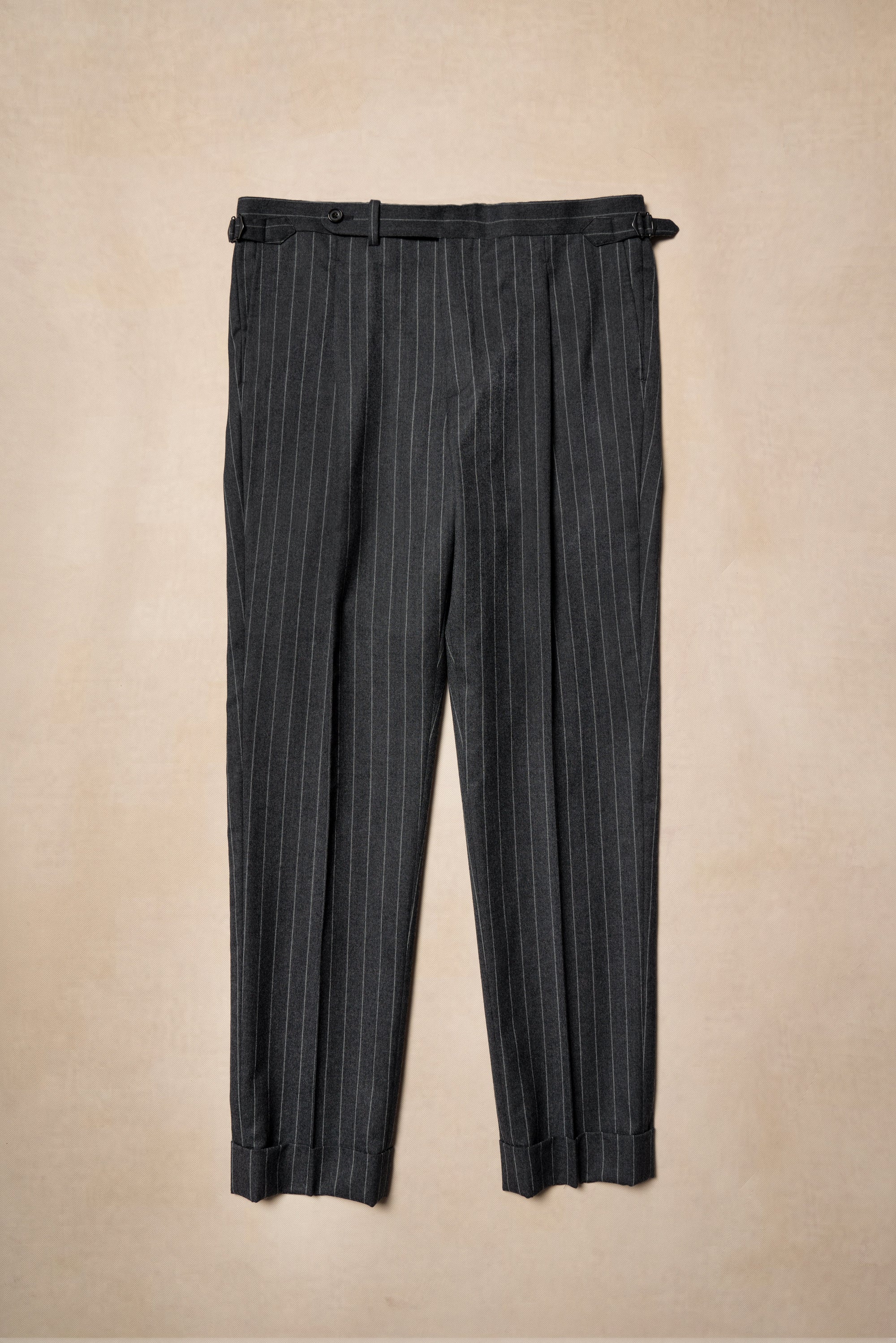 Grey Chalkstripe Flannel Suit #240