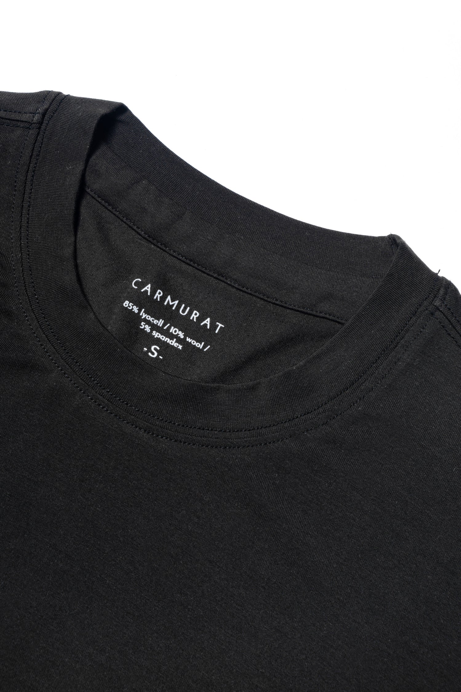 Ivory/Black/Camel/Grey/Dark Green Wool Blending Short Sleeve T Shirt