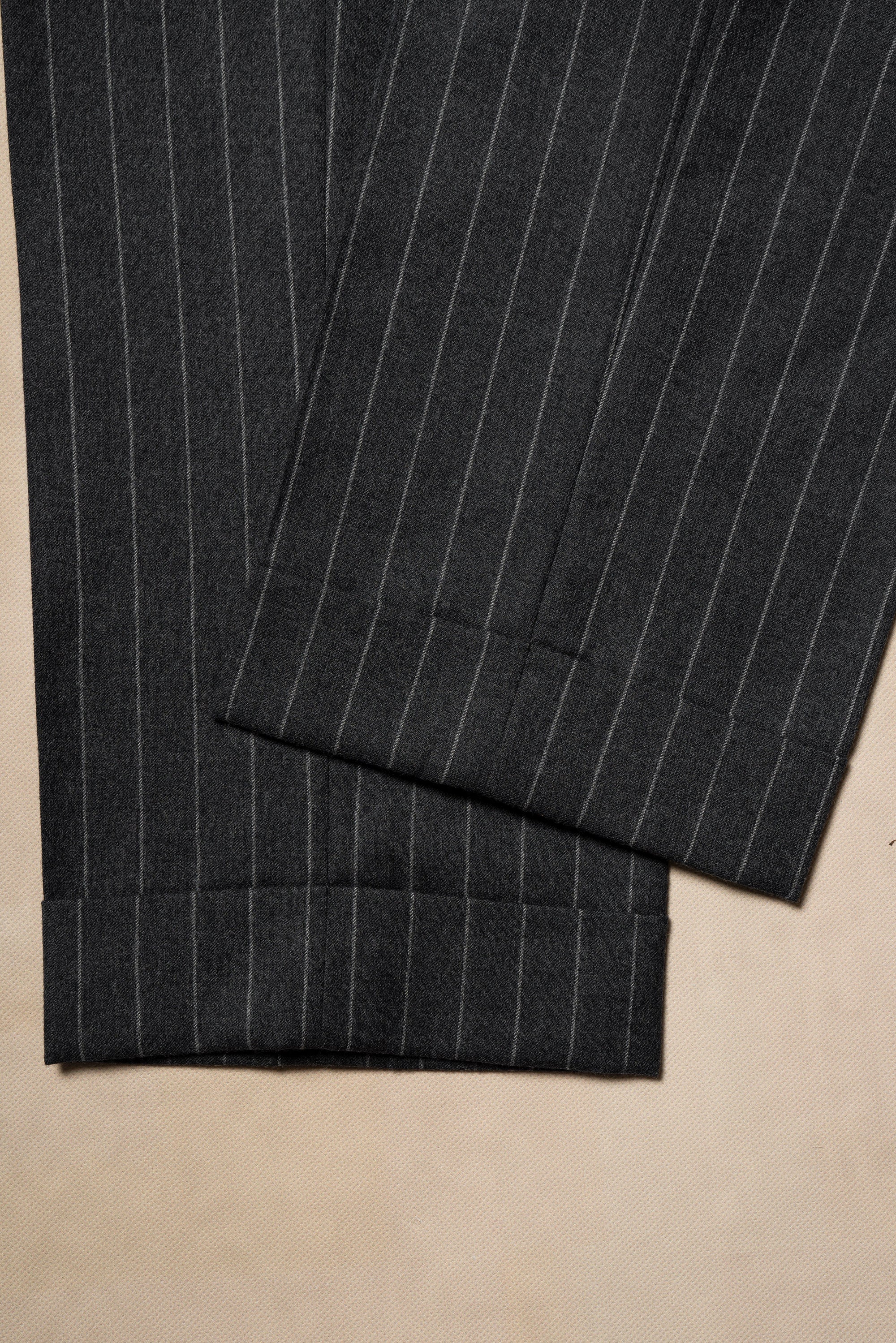 Grey Chalkstripe Flannel Suit #240