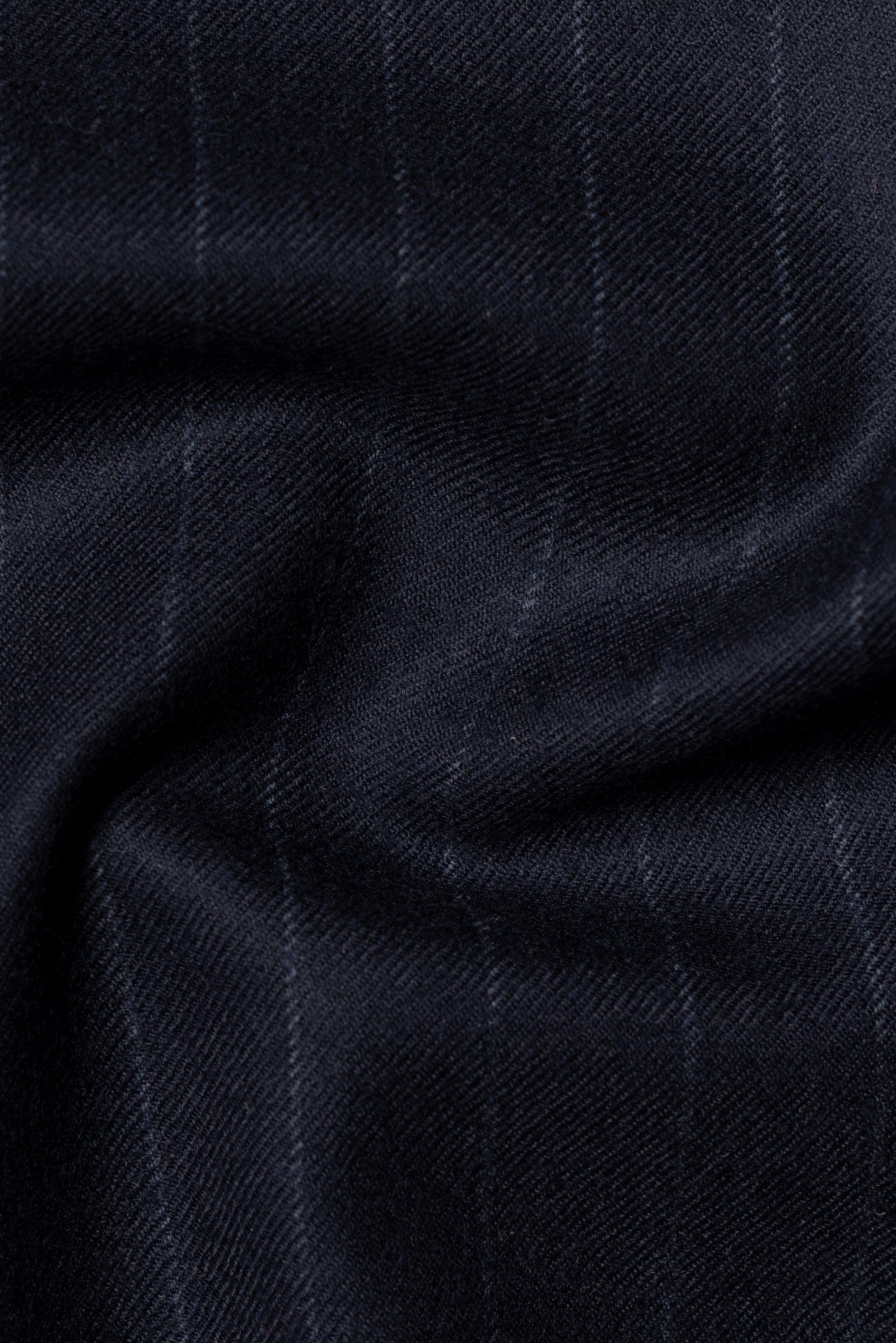 MTO Navy Chalkstripe Worsted Flannel Suit #241