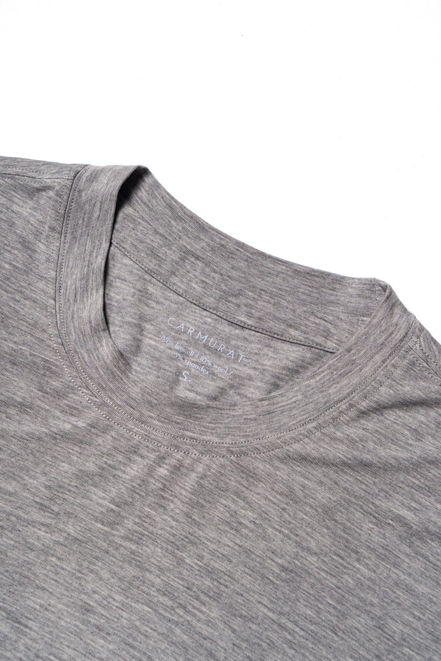 Ivory/Black/Camel/Grey/Dark Green Wool Blending Short Sleeve T Shirt