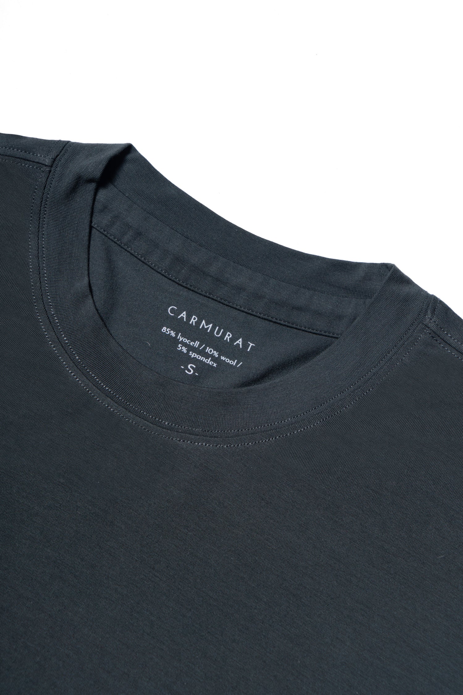 Ivory/Black/Camel/Grey/Dark Green Wool Blending Short Sleeve T Shirt
