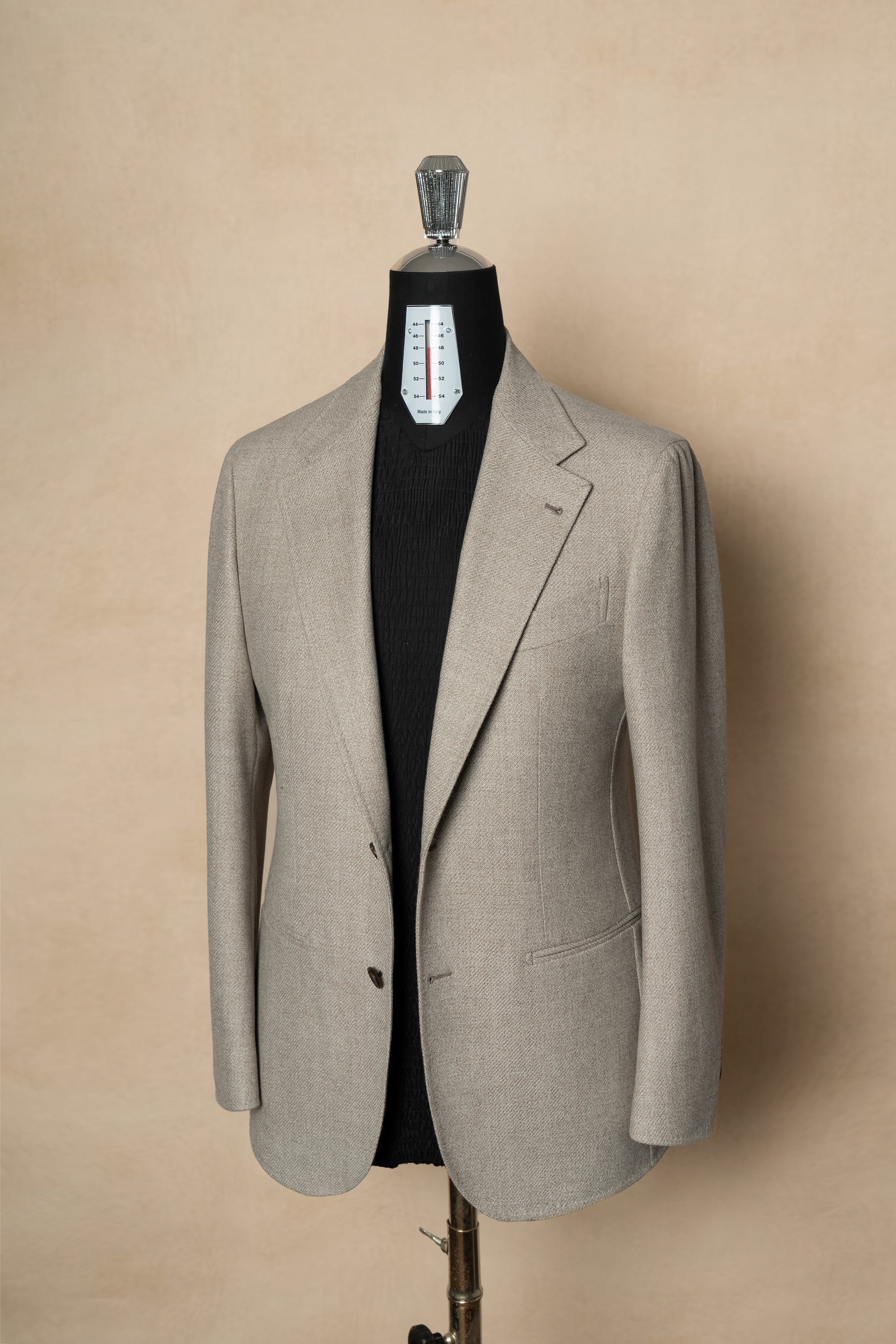 MTO Oatmeal Undyed Wool Jacket #244