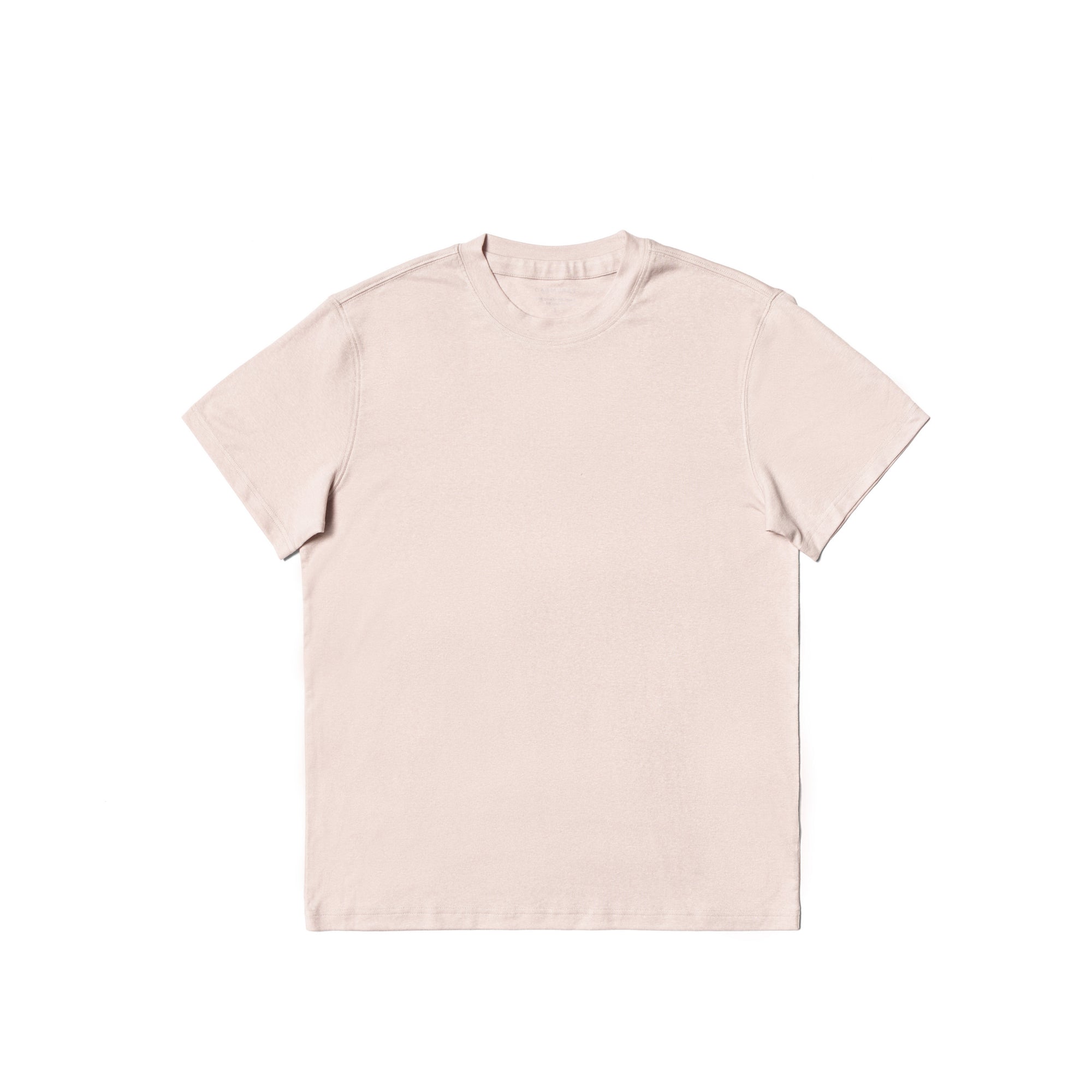 White/Yellow/Pale Blue/Pale Pink Linen Blending Short Sleeve T Shirt