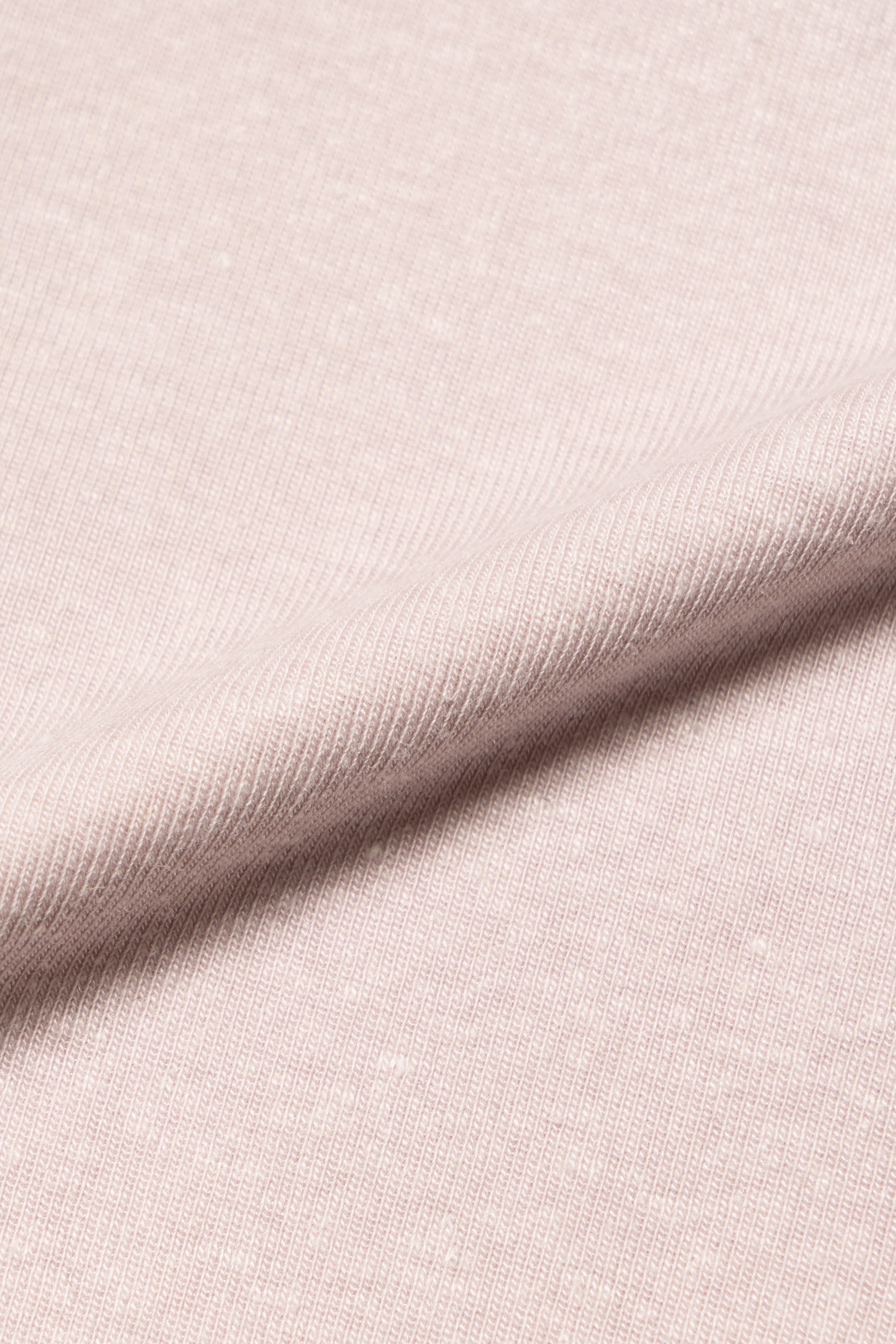 White/Yellow/Pale Blue/Pale Pink Linen Blending Short Sleeve T Shirt